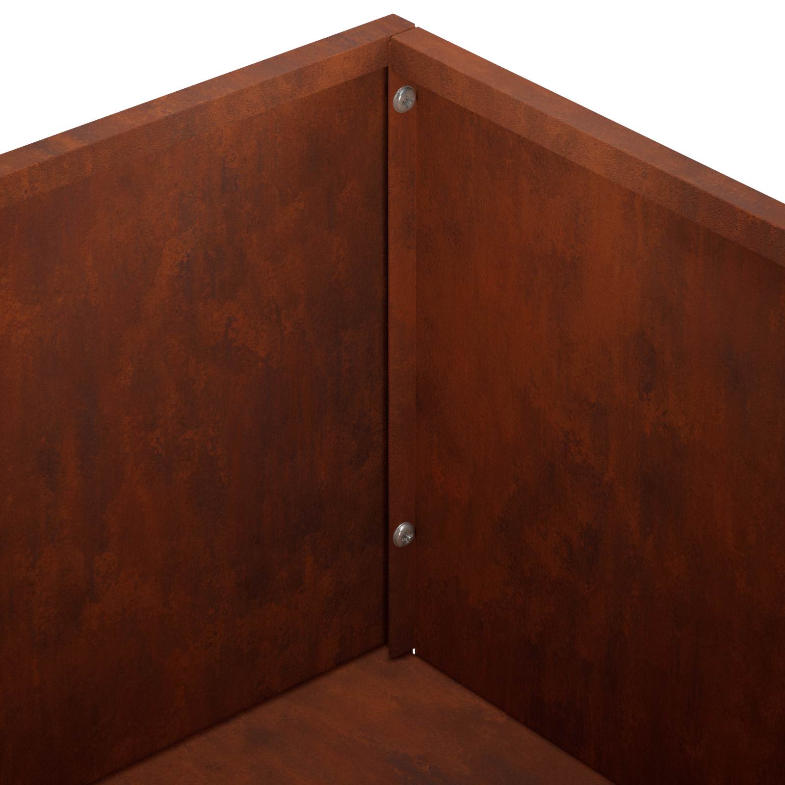 Vaso da giardino 2 pz Ruggine 50 x 50 x 75 cm Acciaio Corten