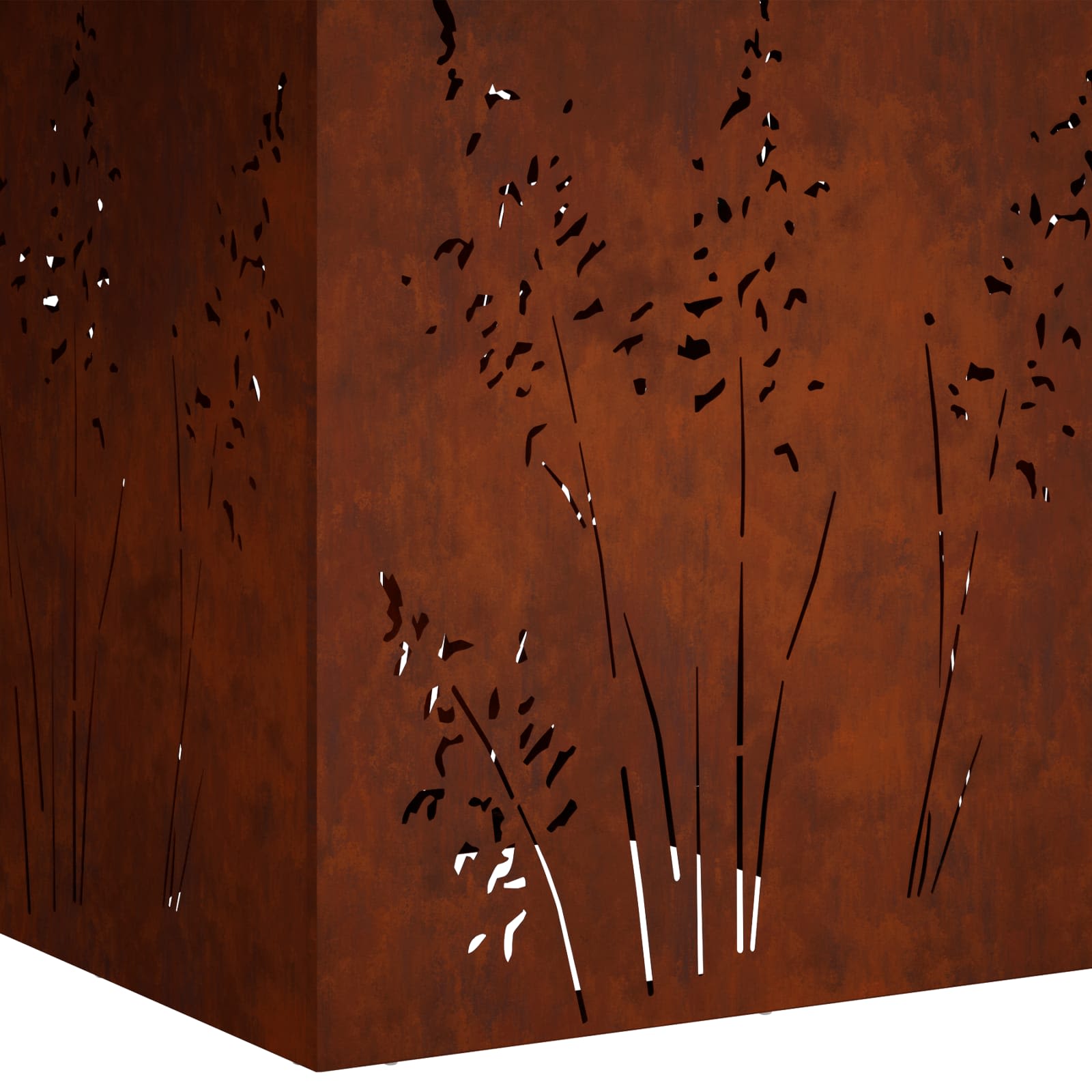 Vaso da giardino 2 pz Ruggine 50 x 50 x 75 cm Acciaio Corten