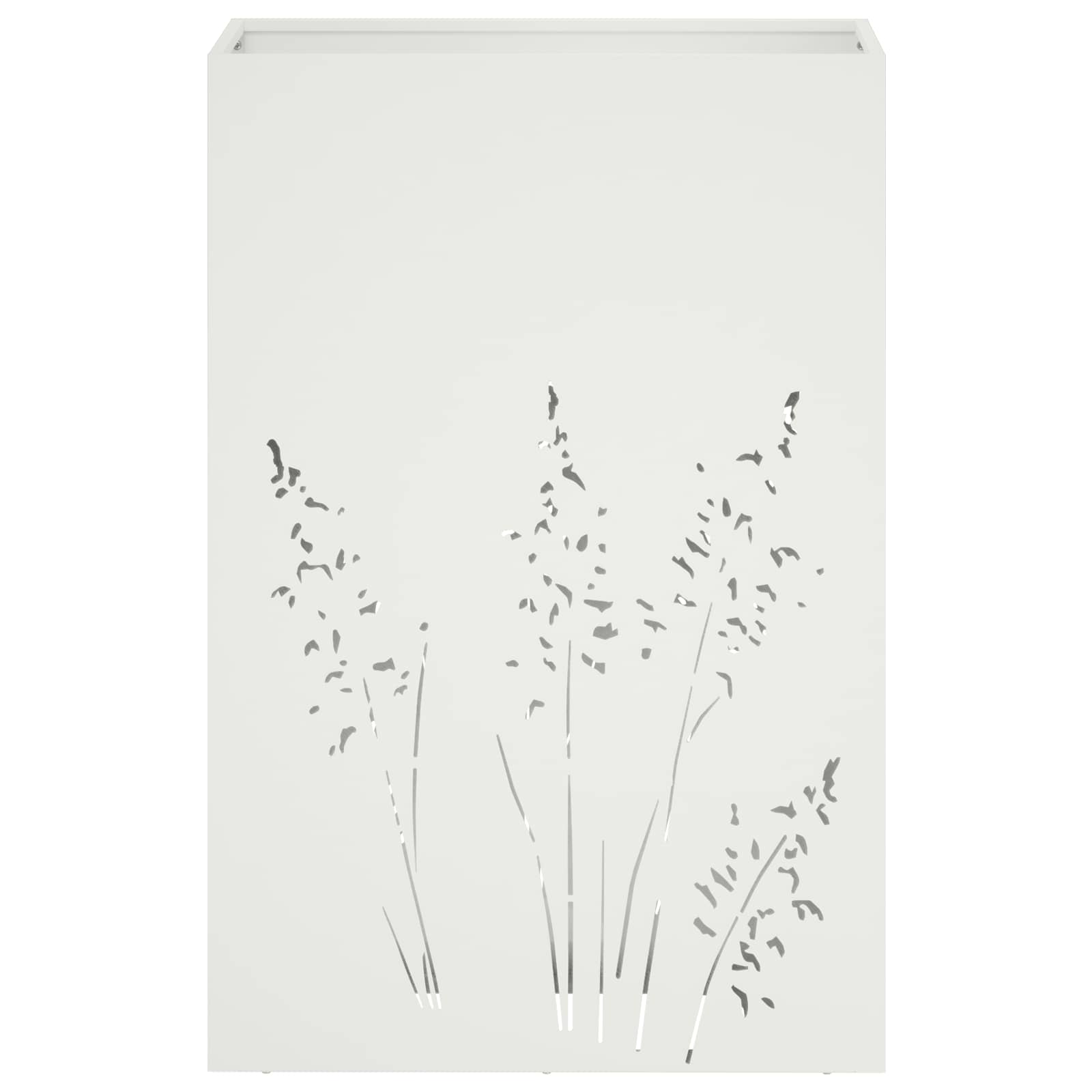 Vaso da giardino 2 pz Bianco 50 x 30 x 75 cm