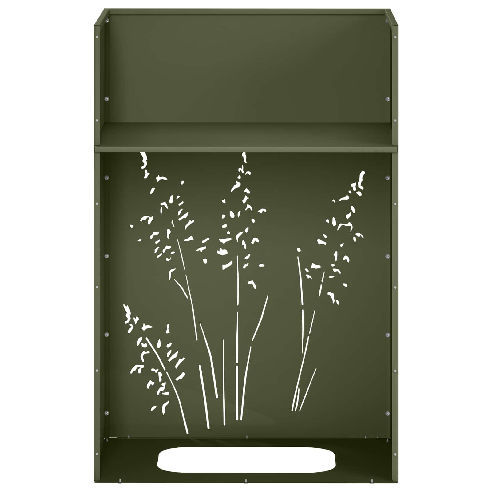 Vaso da giardino Verde Oliva 50 x 30 x 75 cm