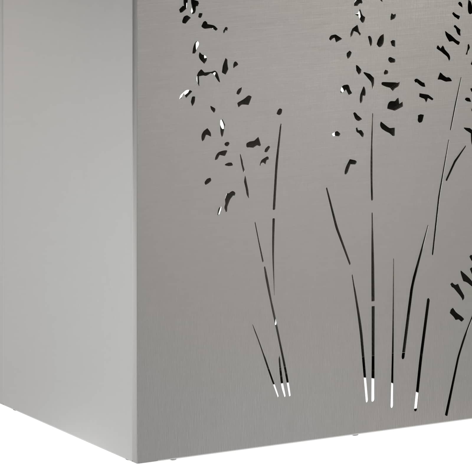 Vaso da giardino Argento 50 x 30 x 75 cm Acciaio Inox