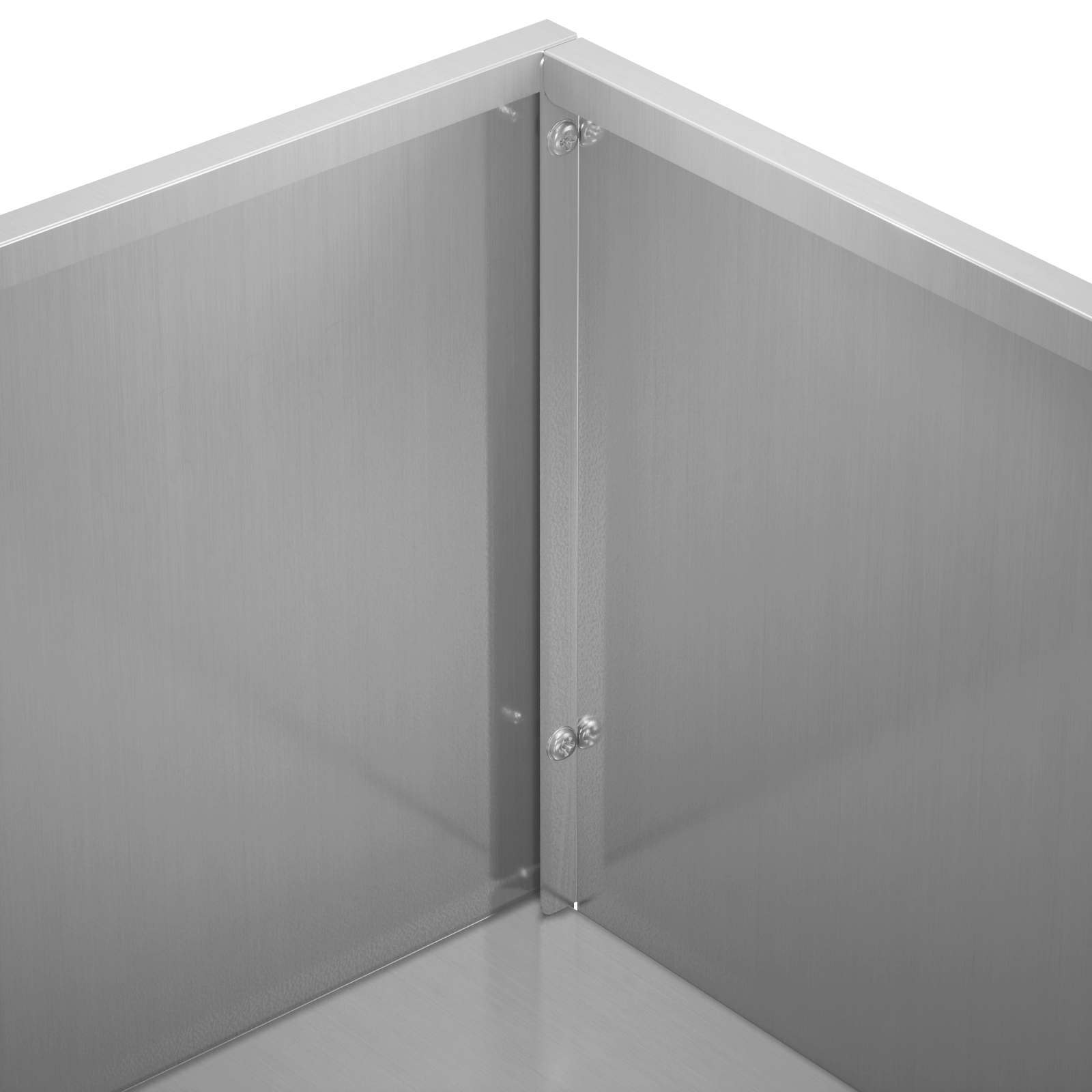 Vaso da giardino 2 pz Argento 50 x 30 x 75 cm Acciaio zincato