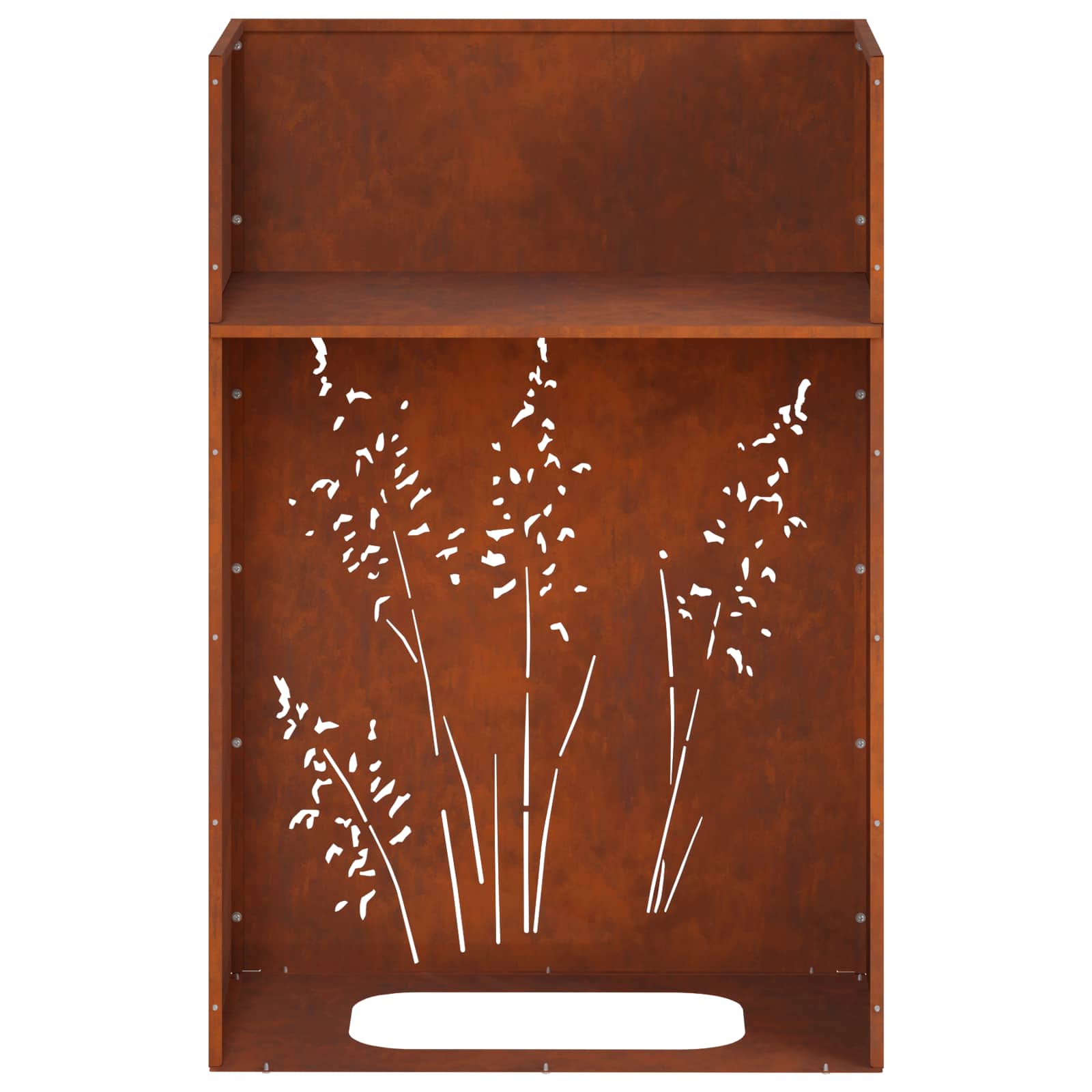 Vaso da giardino 2 pz Ruggine 50 x 30 x 75 cm Acciaio Corten