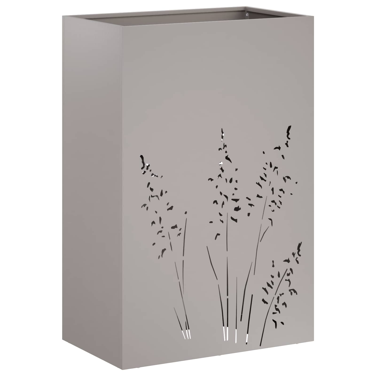 Vaso da giardino 2 pz Ruggine 50 x 30 x 75 cm Acciaio Corten