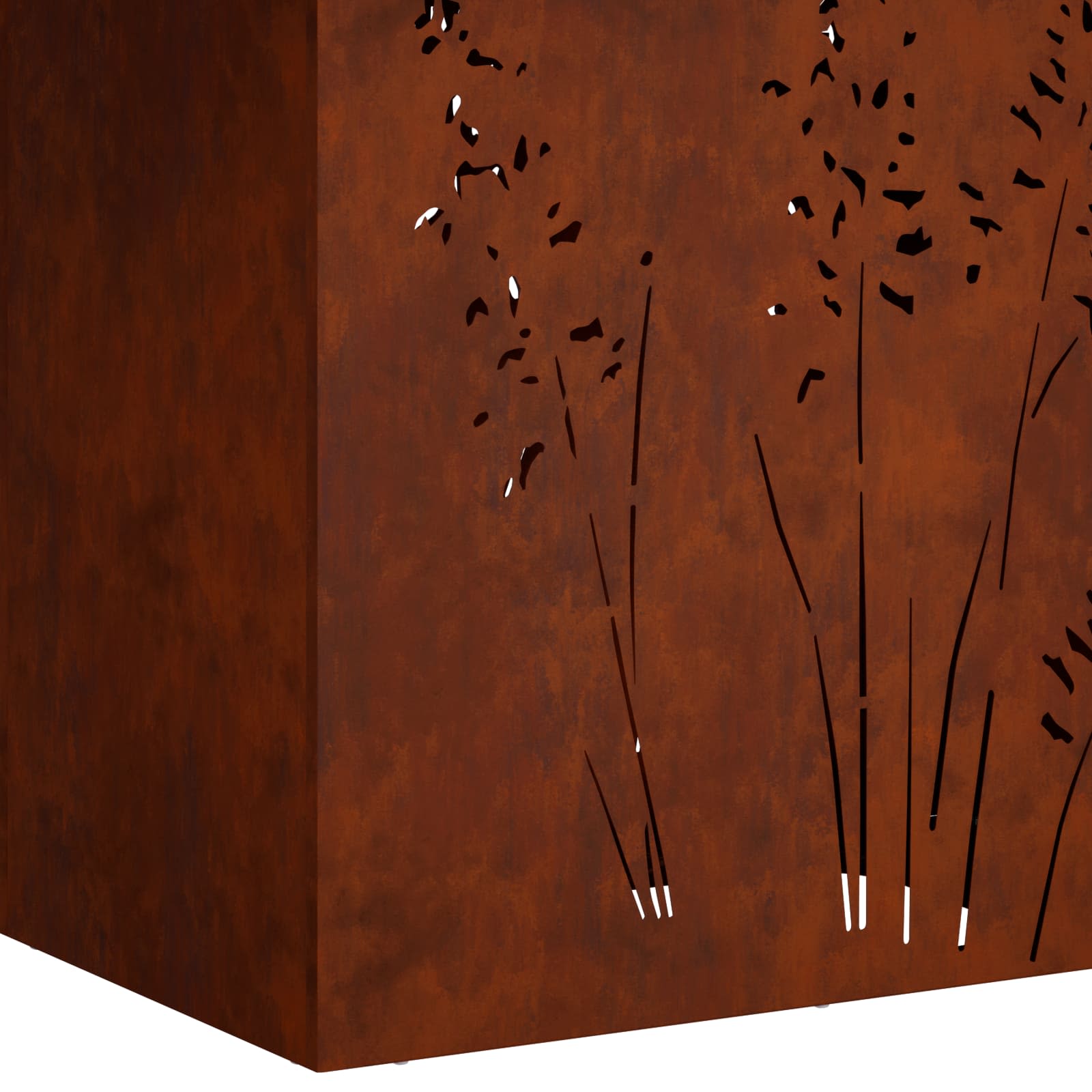 Vaso da giardino 2 pz Ruggine 50 x 30 x 75 cm Acciaio Corten