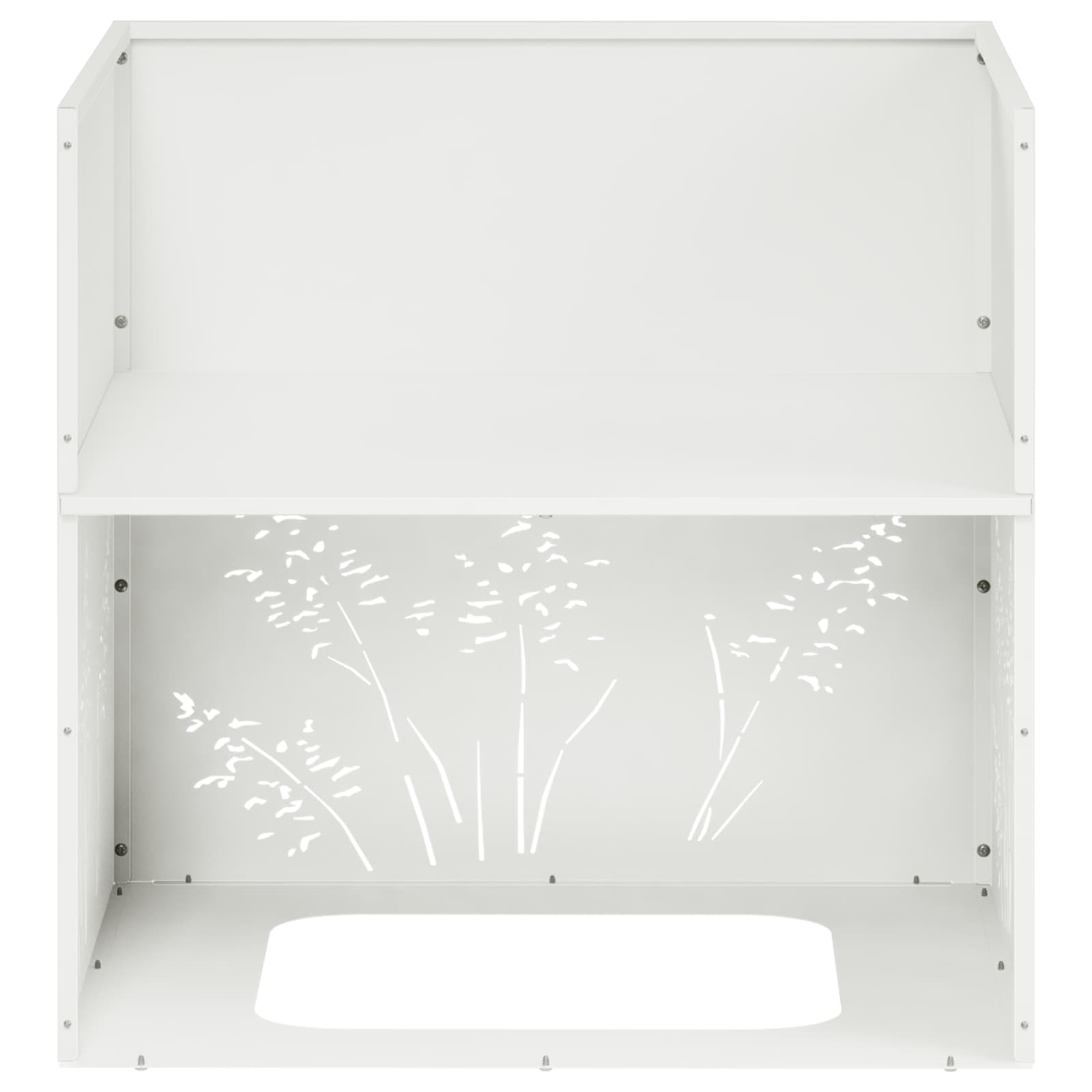 Vaso da giardino Bianco 50 x 50 x 49 cm