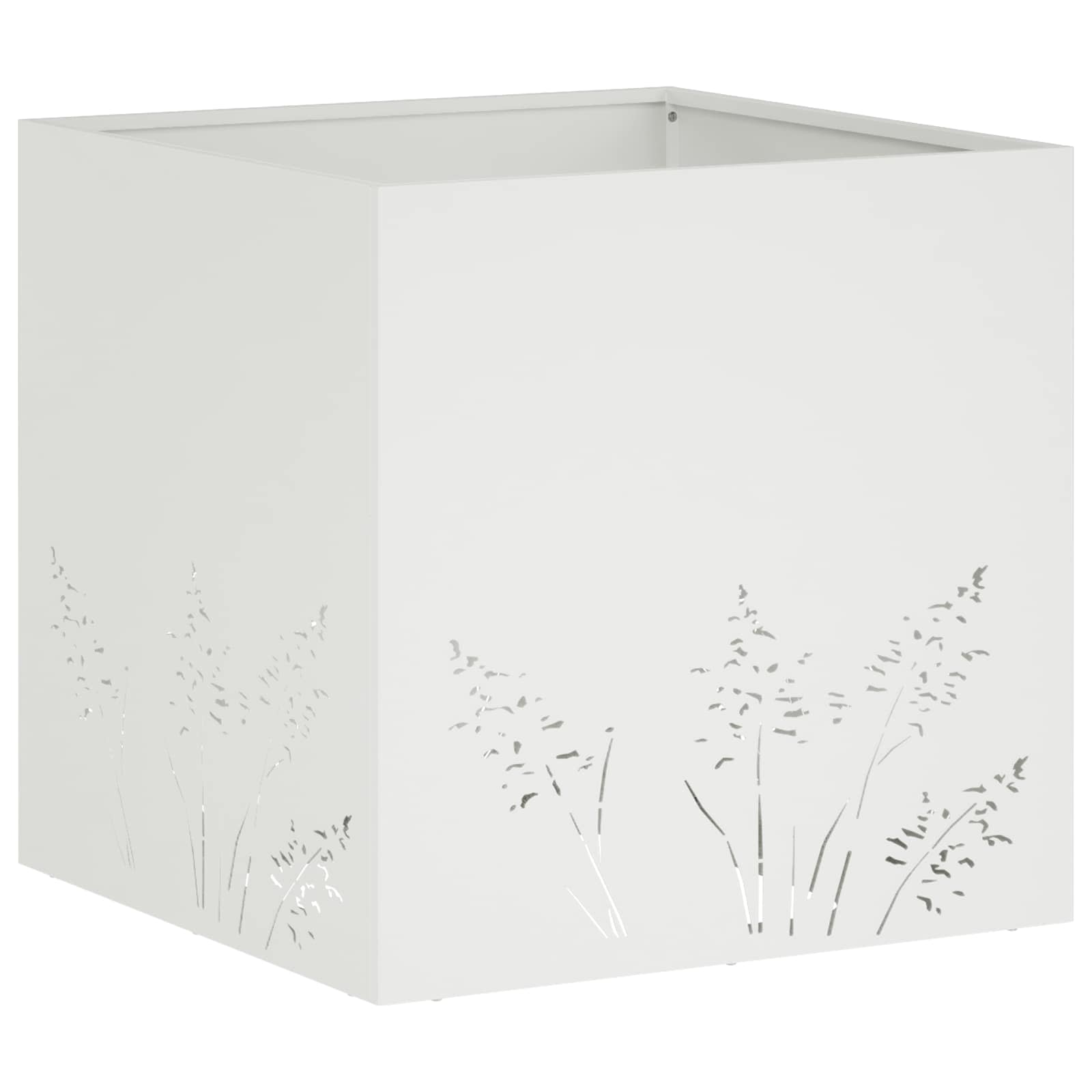 Vaso da giardino 2 pz Bianco 50 x 50 x 49 cm