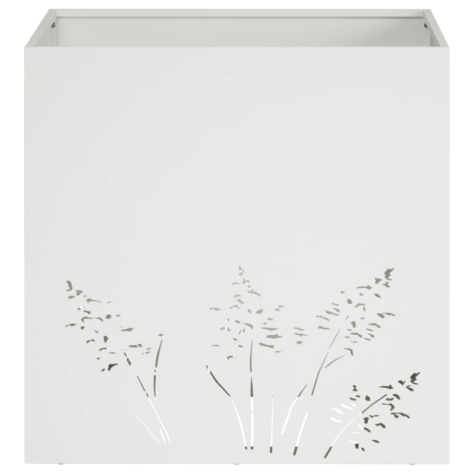 Vaso da giardino 2 pz Bianco 50 x 50 x 49 cm