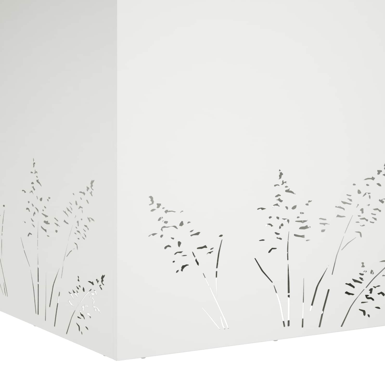 Vaso da giardino 2 pz Bianco 50 x 50 x 49 cm