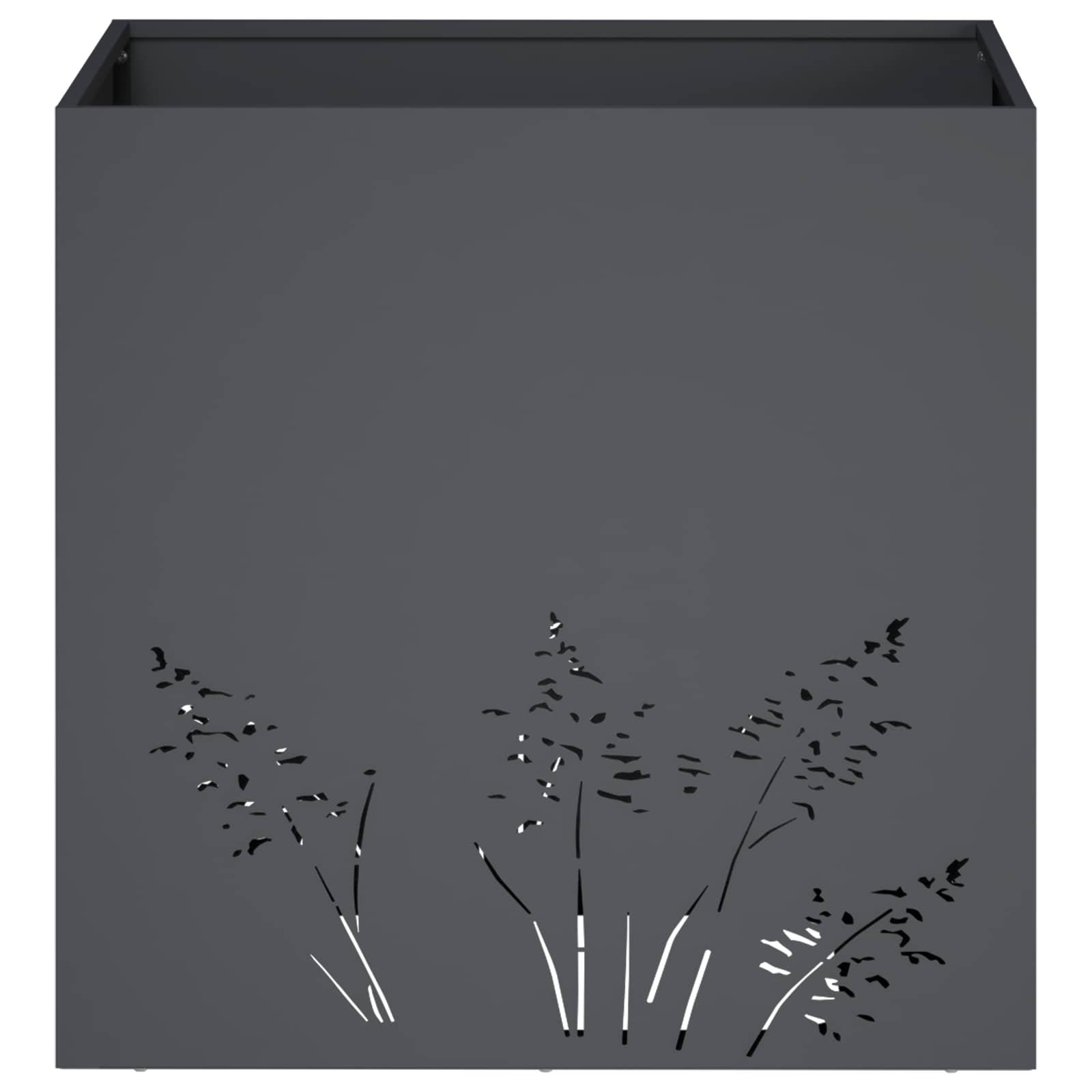 Vaso da giardino 2 pz Antracite 50 x 50 x 49 cm