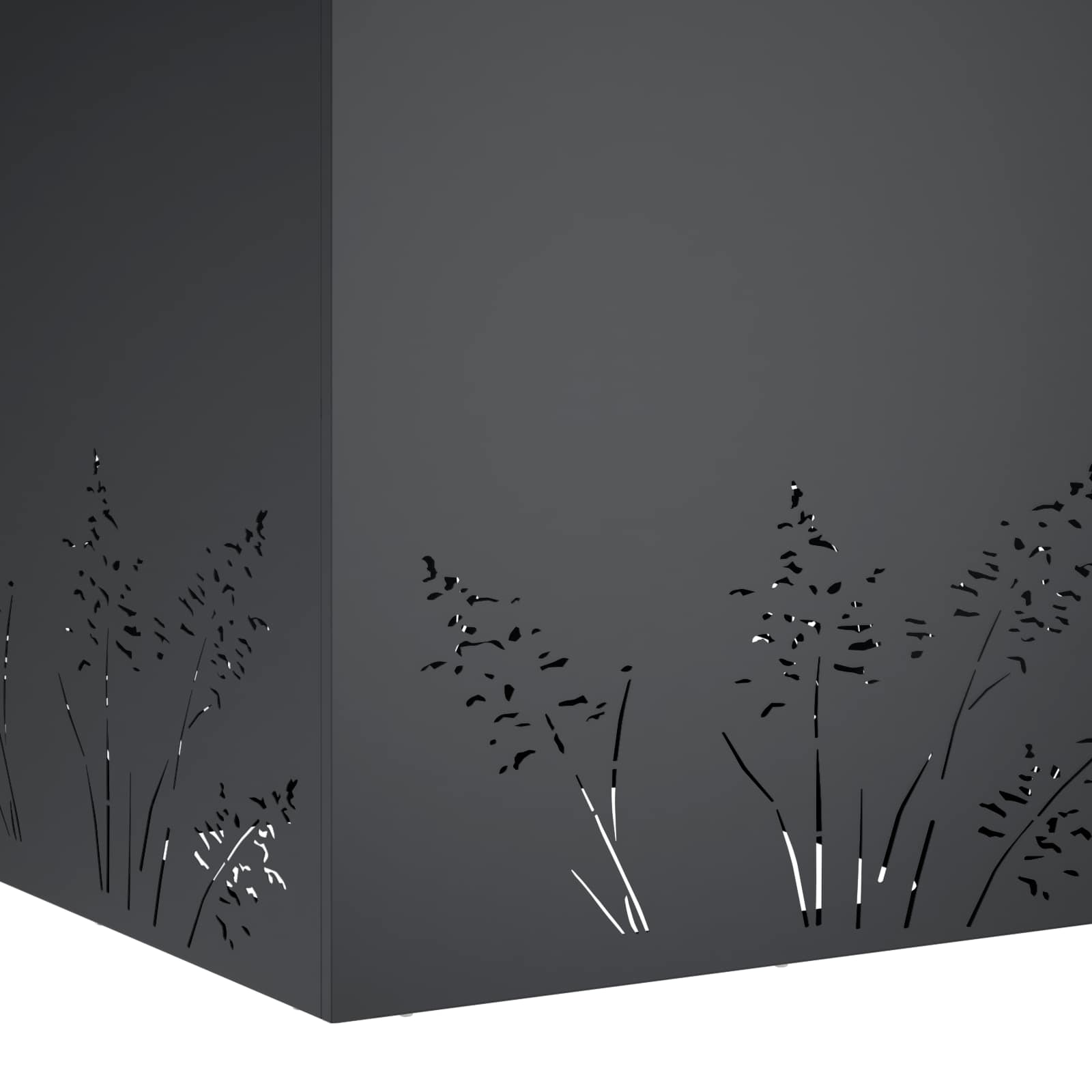 Vaso da giardino 2 pz Antracite 50 x 50 x 49 cm