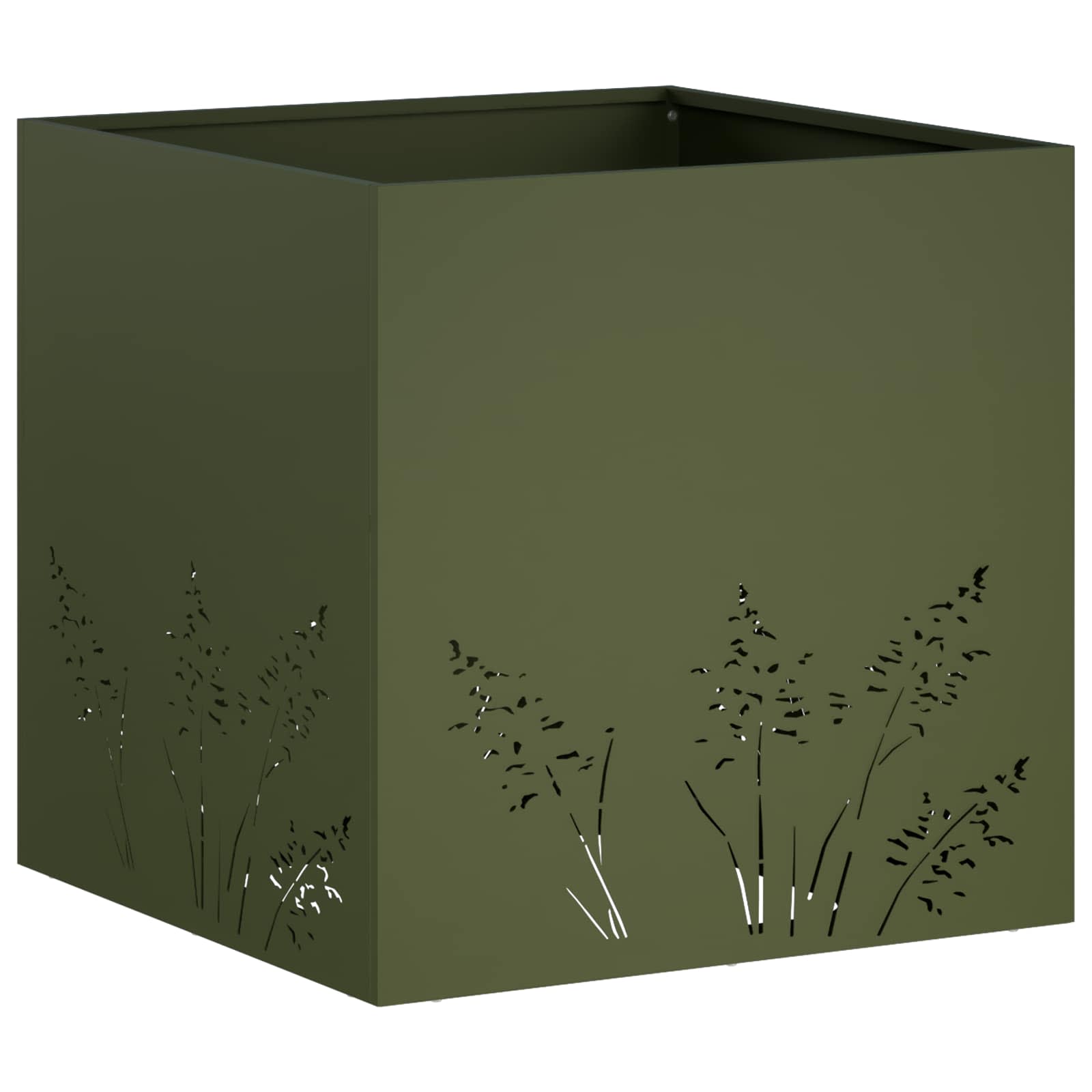 Vaso da giardino Verde Oliva 50 x 50 x 49 cm