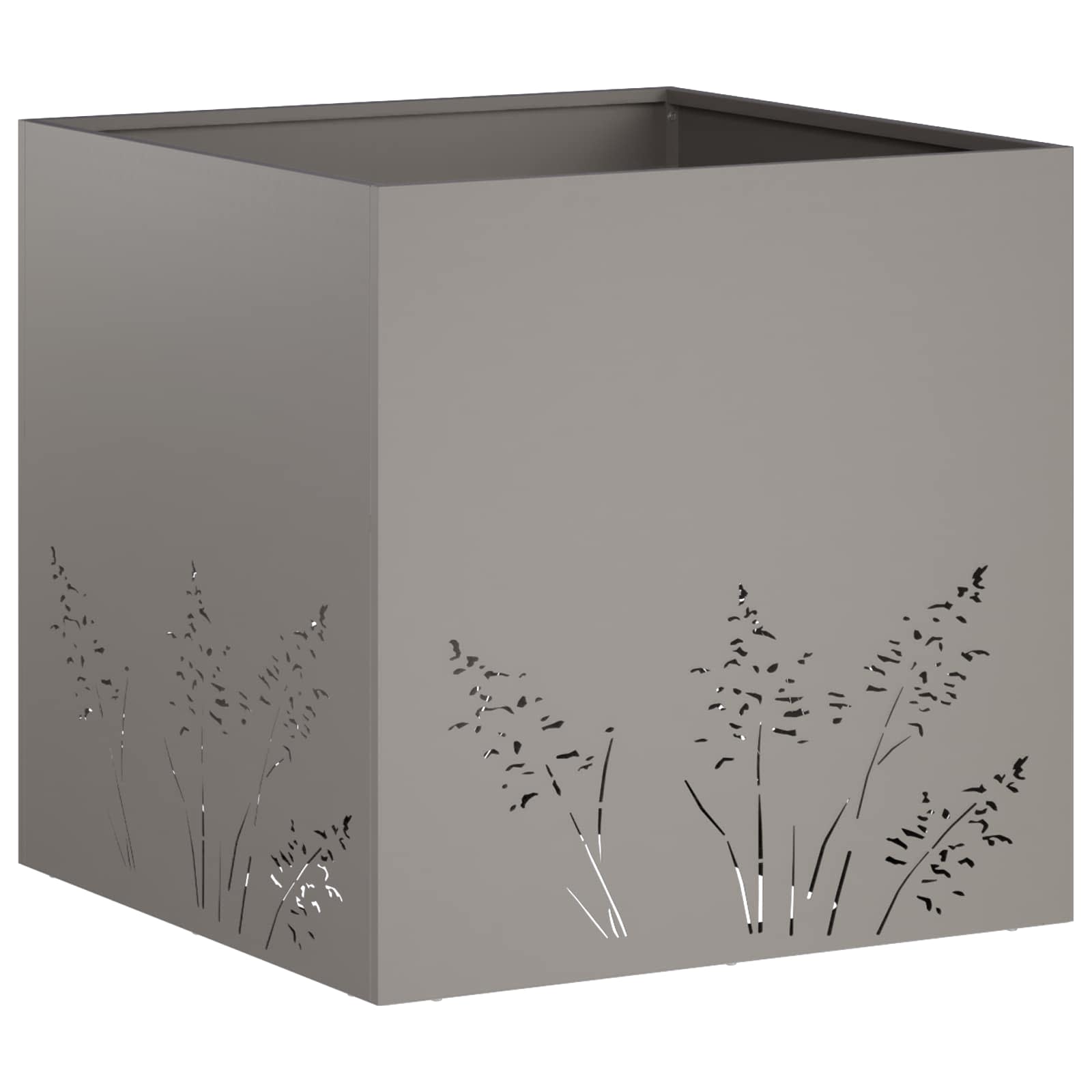 Vaso da giardino Ruggine 50 x 50 x 49 cm Acciaio Corten