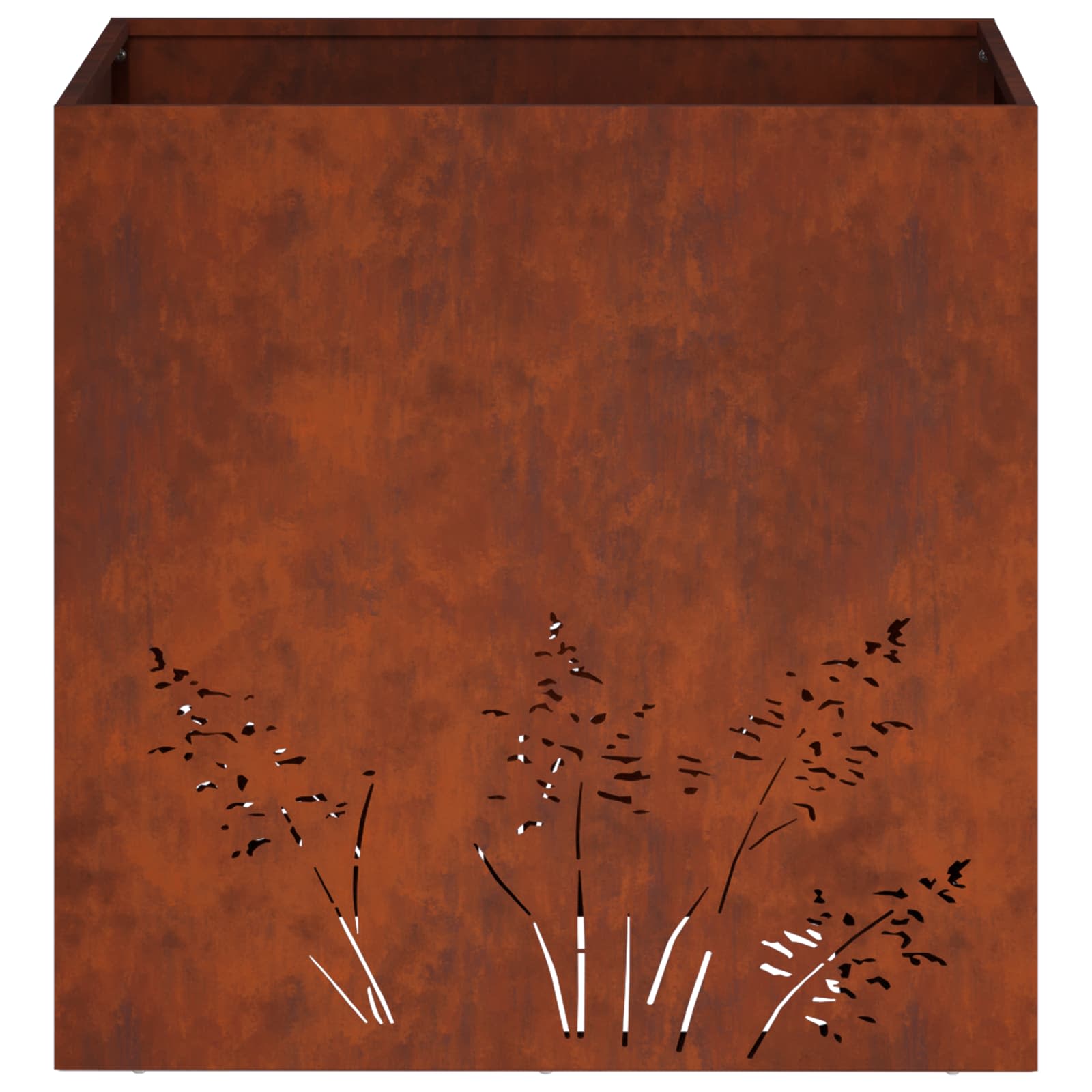 Vaso da giardino Ruggine 50 x 50 x 49 cm Acciaio Corten