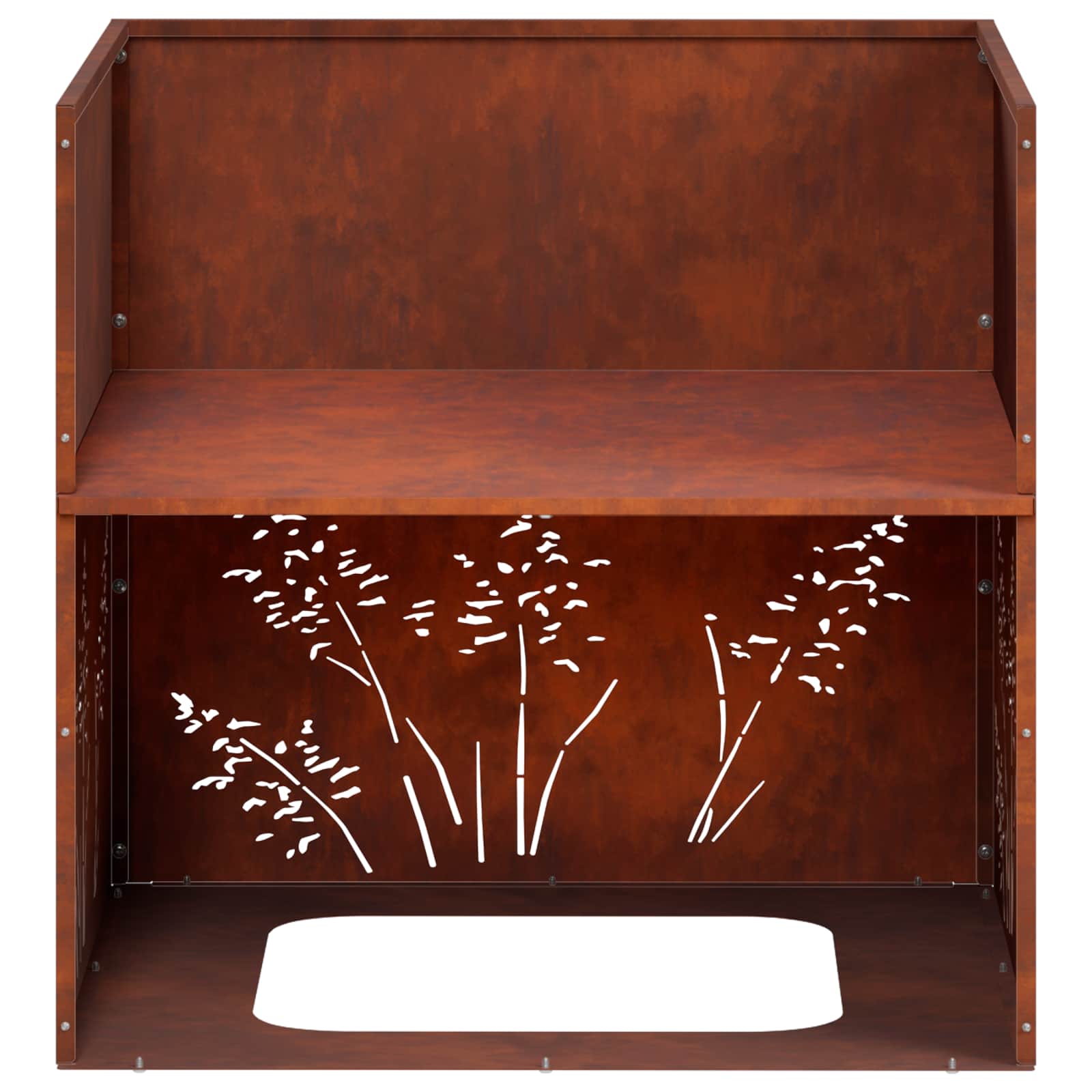 Vaso da giardino Ruggine 50 x 50 x 49 cm Acciaio Corten