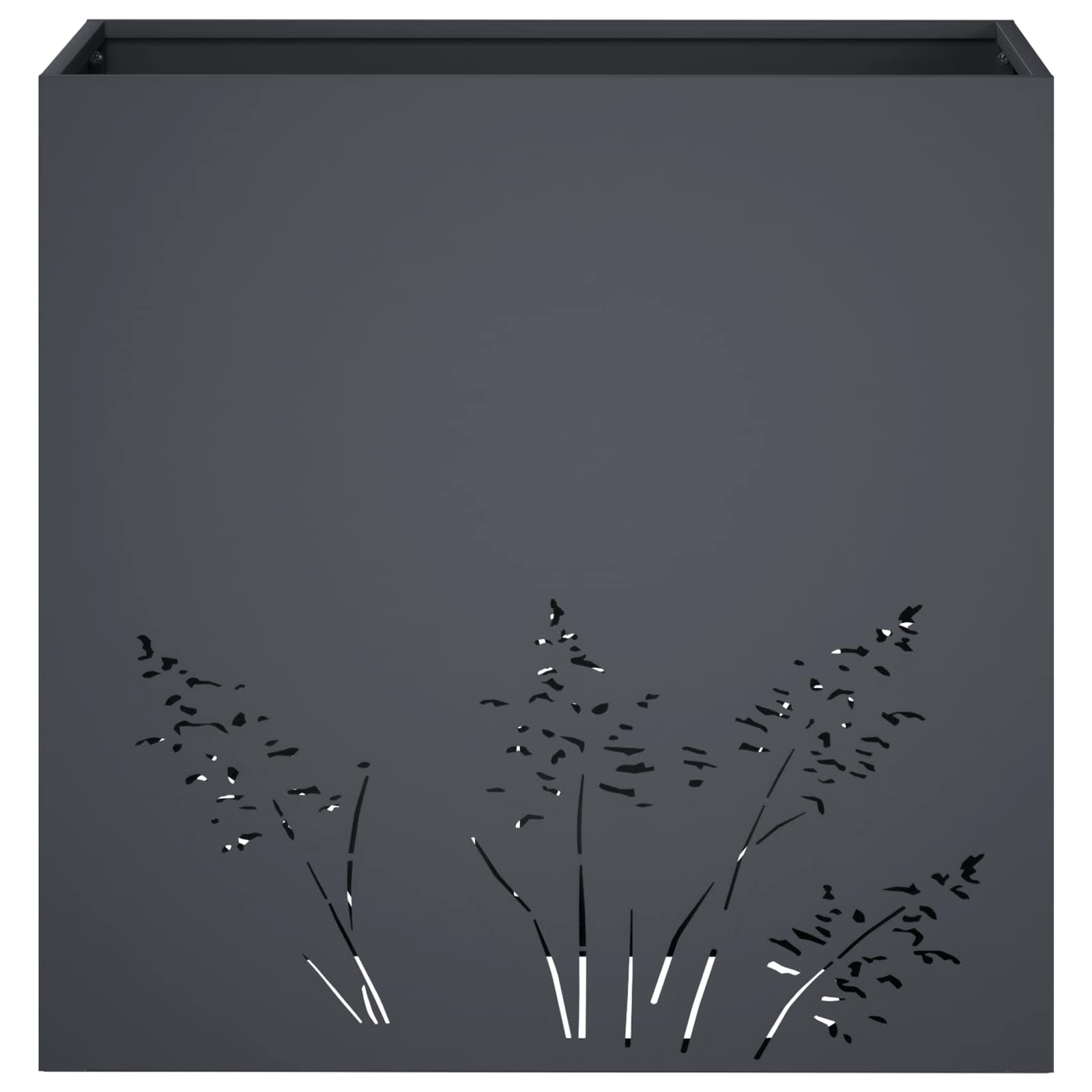 Vaso da giardino Antracite 50 x 30 x 49 cm