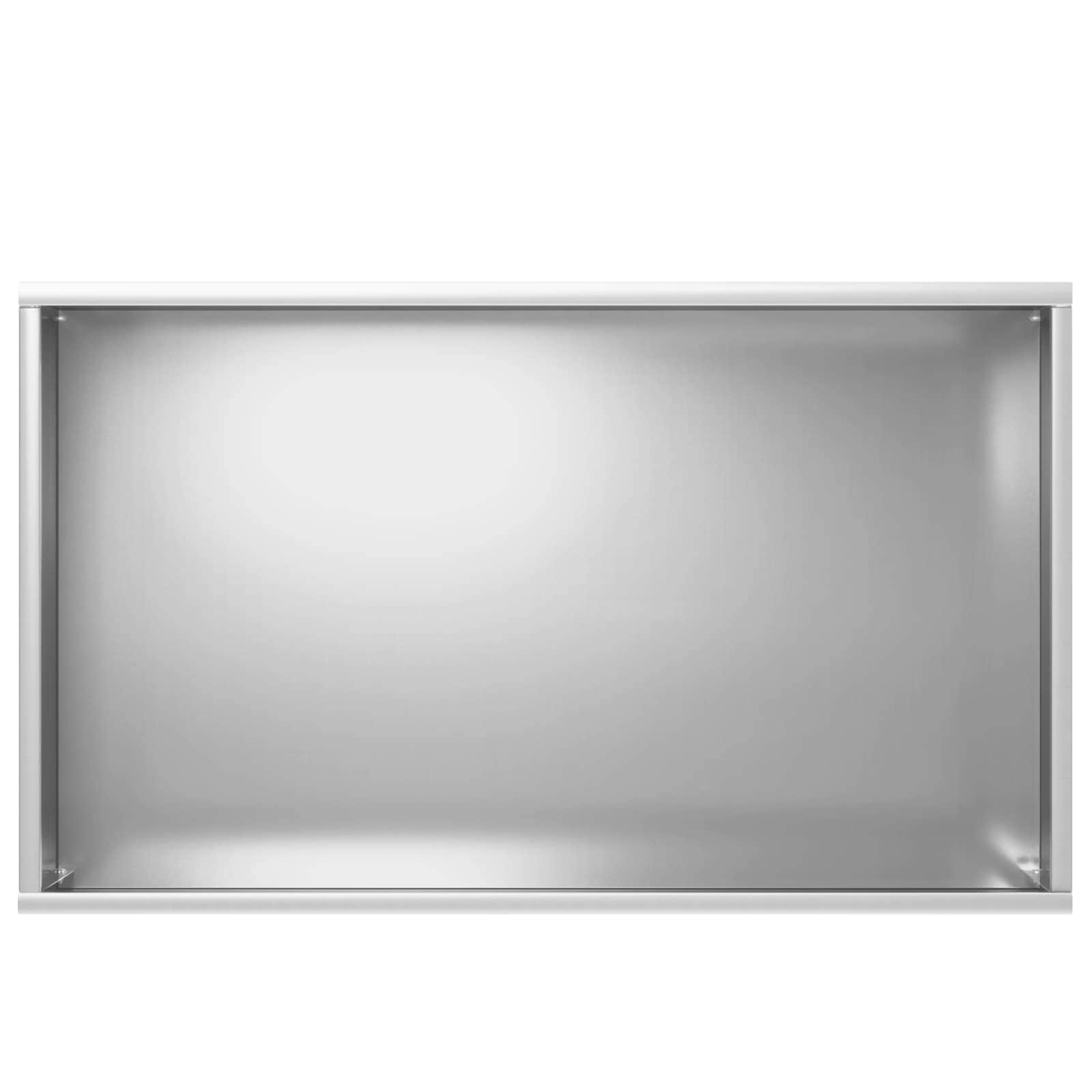 Vaso da giardino 2 pz Argento 50 x 30 x 49 cm Acciaio zincato