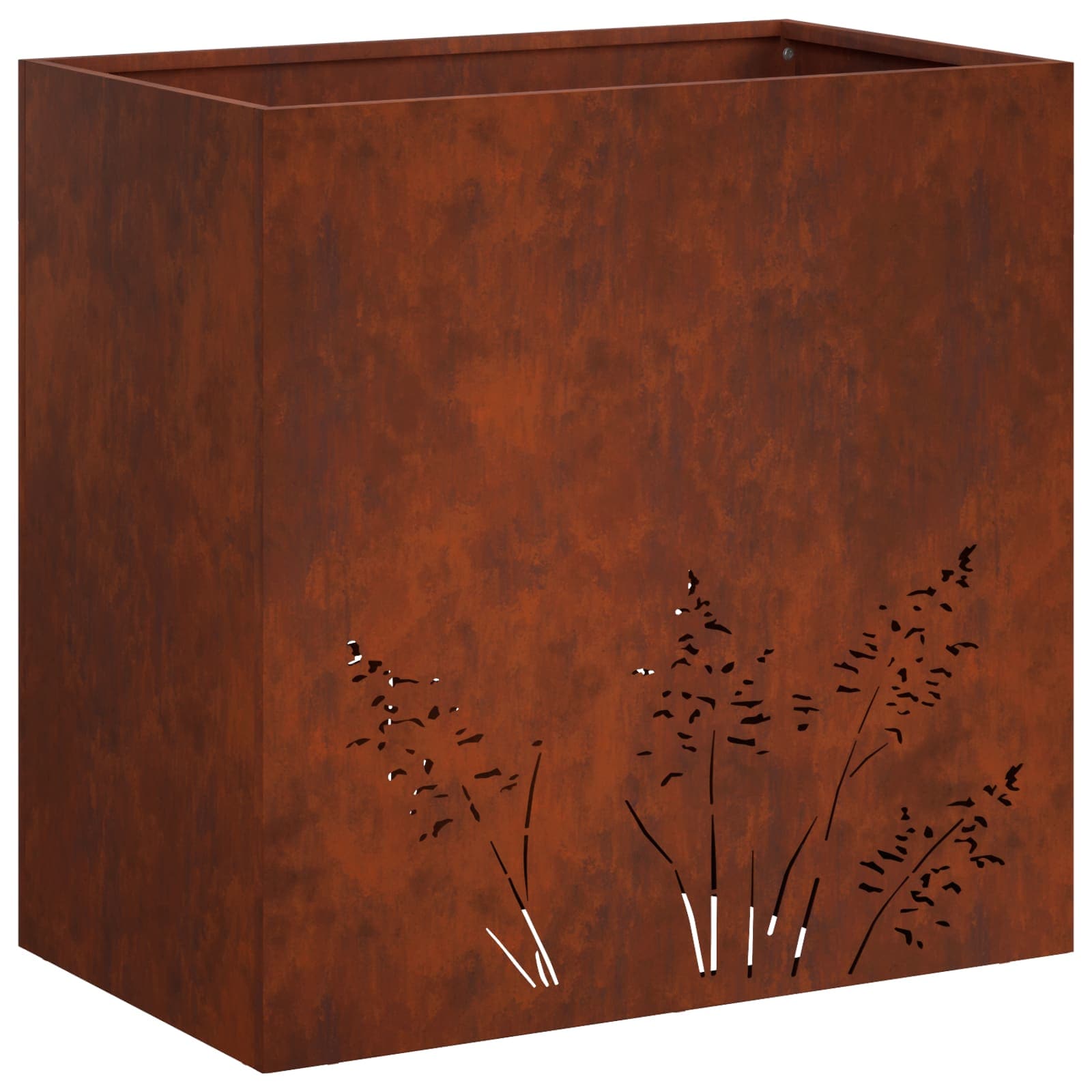 Vaso da giardino Ruggine 50 x 30 x 49 cm Acciaio Corten