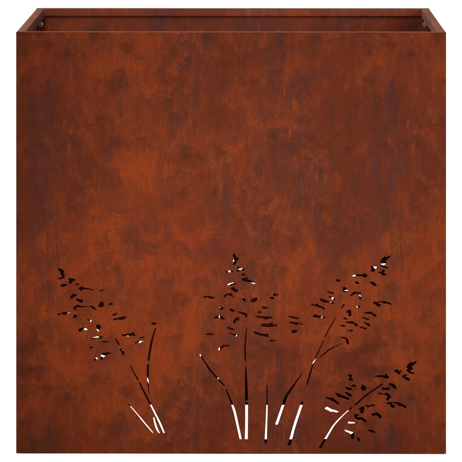 Vaso da giardino 2 pz Ruggine 50 x 30 x 49 cm Acciaio Corten