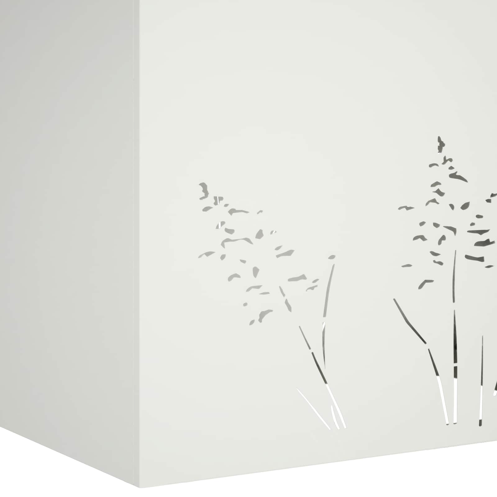 Vaso da giardino Bianco 80 x 20 x 49 cm