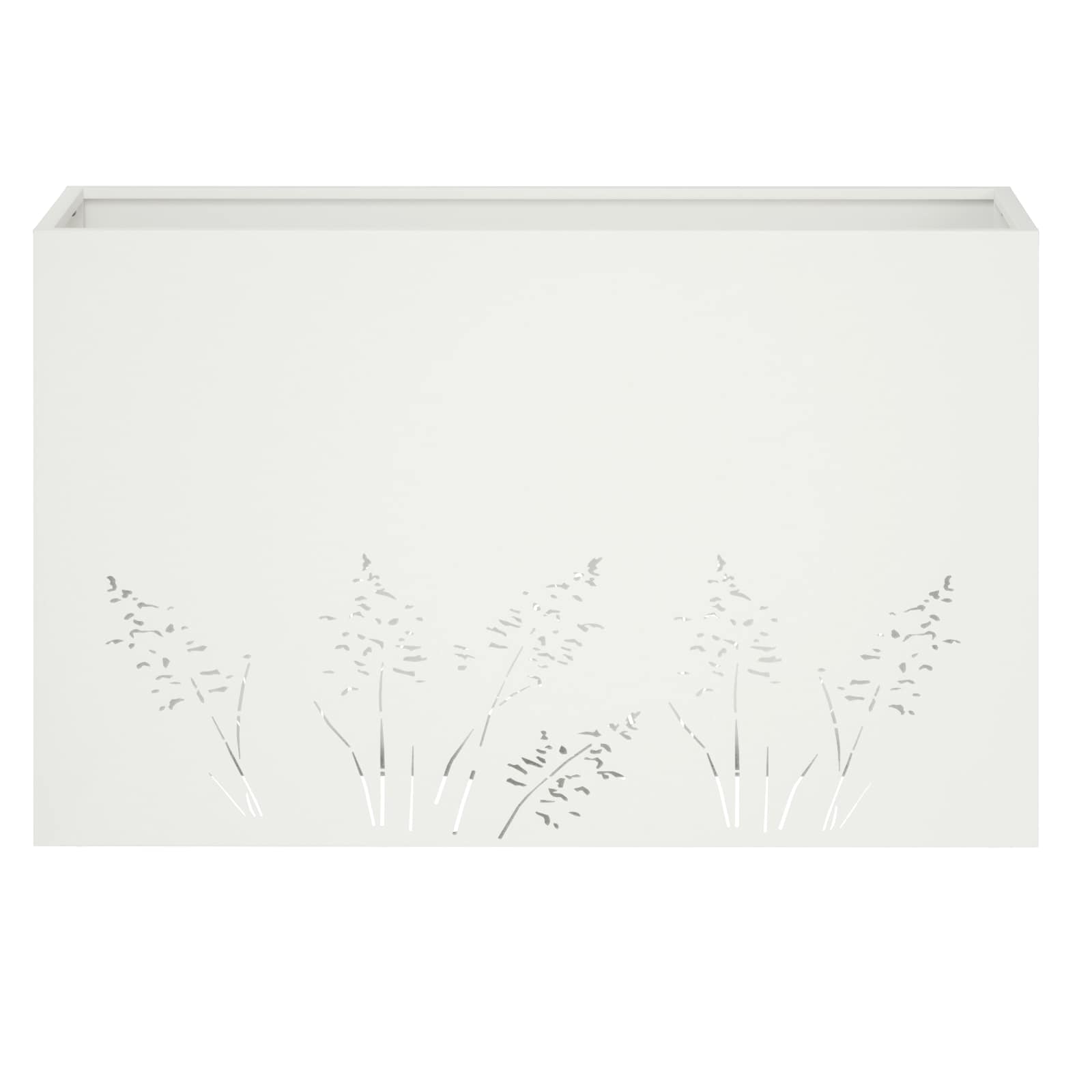 Vaso da giardino 2 pz Bianco 80 x 20 x 49 cm