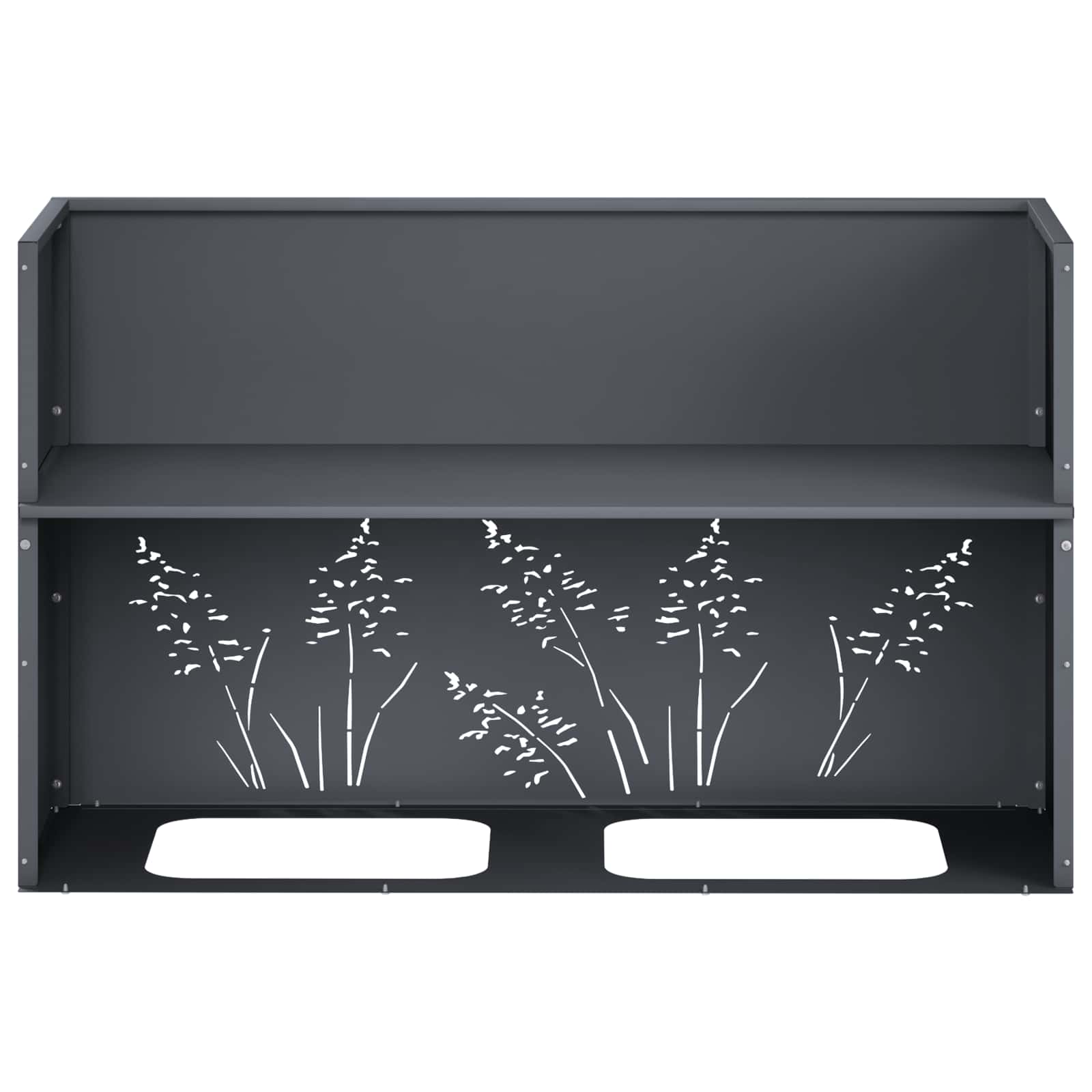 Vaso da giardino Antracite 80 x 20 x 49 cm