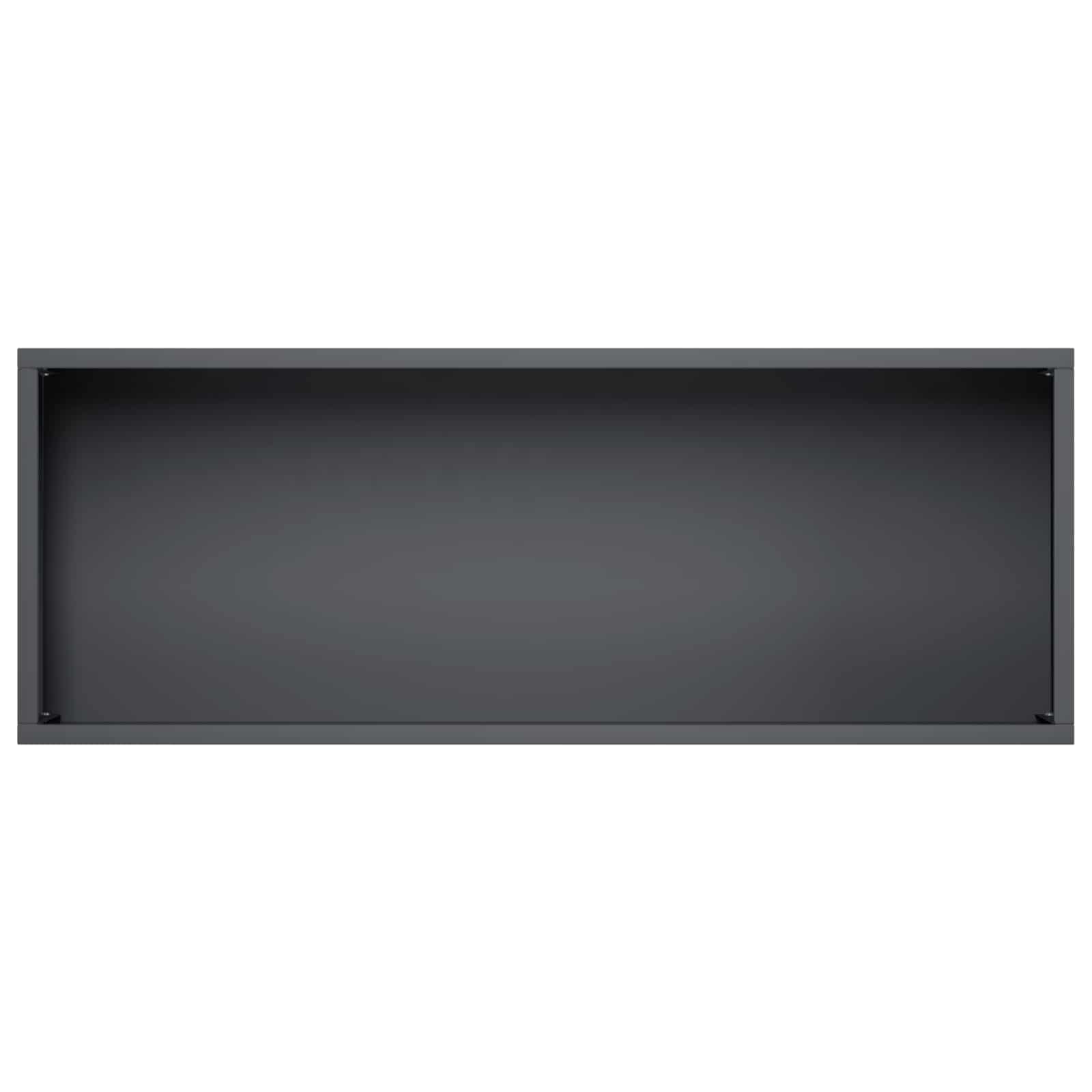 Vaso da giardino Nero 80 x 30 x 49 cm Acciaio laminato a freddo