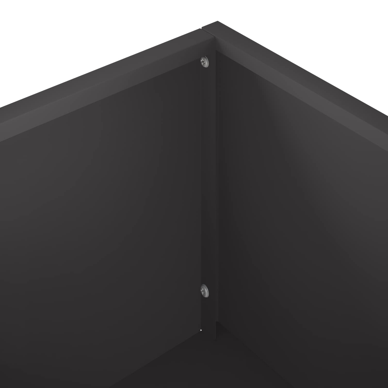 Vaso da giardino Nero 100 x 20 x 49 cm
