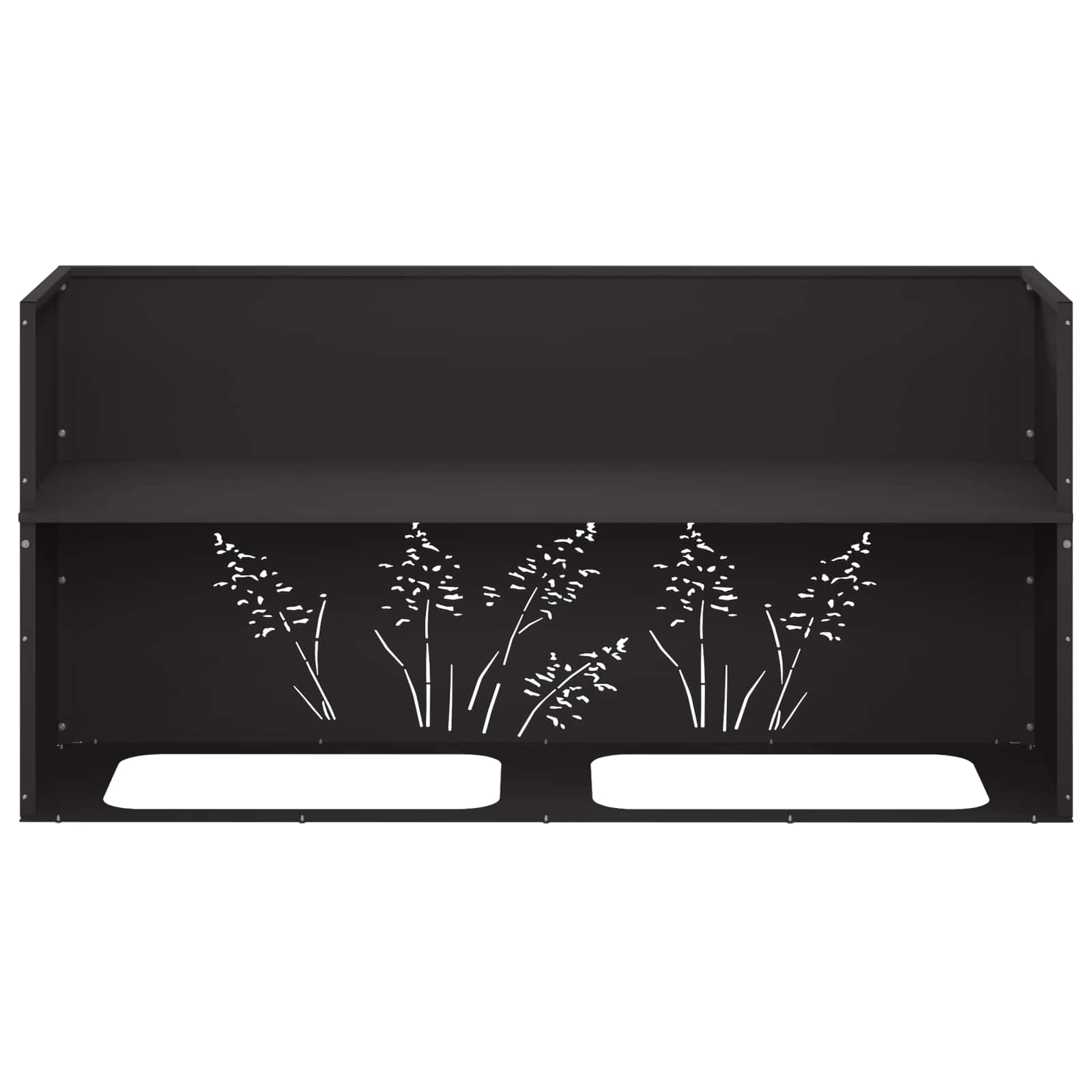 Vaso da giardino Nero 100 x 20 x 49 cm
