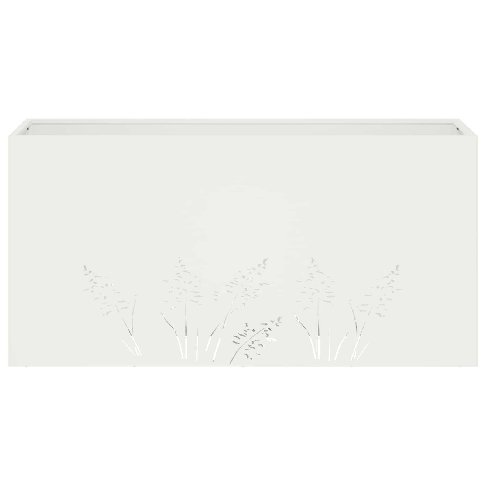Vaso da giardino Bianco 100 x 20 x 49 cm