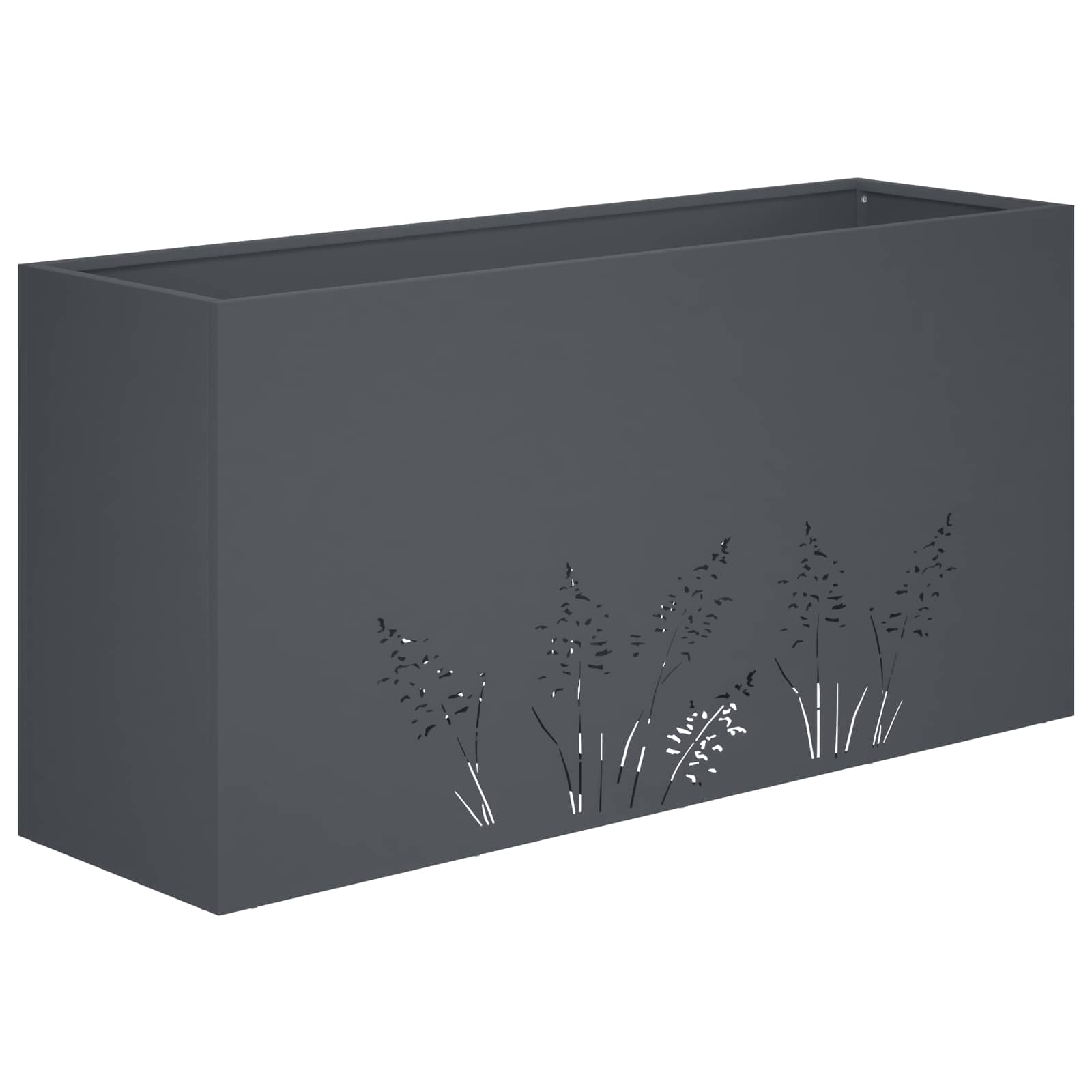 Vaso da giardino Antracite 100 x 20 x 49 cm