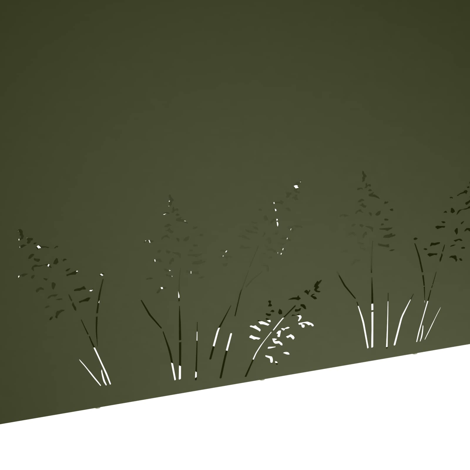 Vaso da giardino 2 pz Verde Oliva 100 x 20 x 49 cm