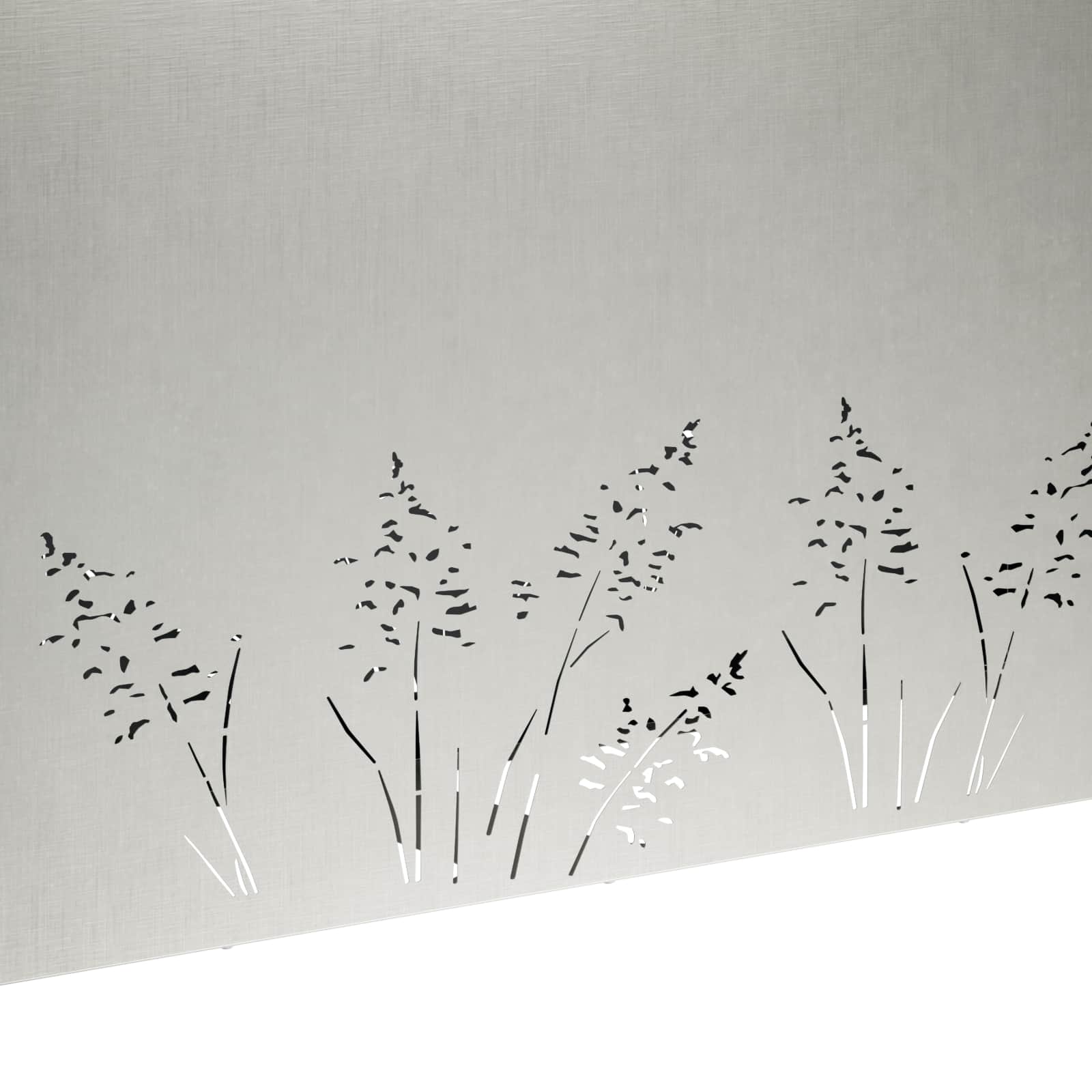 Vaso da giardino Argento 100 x 20 x 49 cm Acciaio Inox