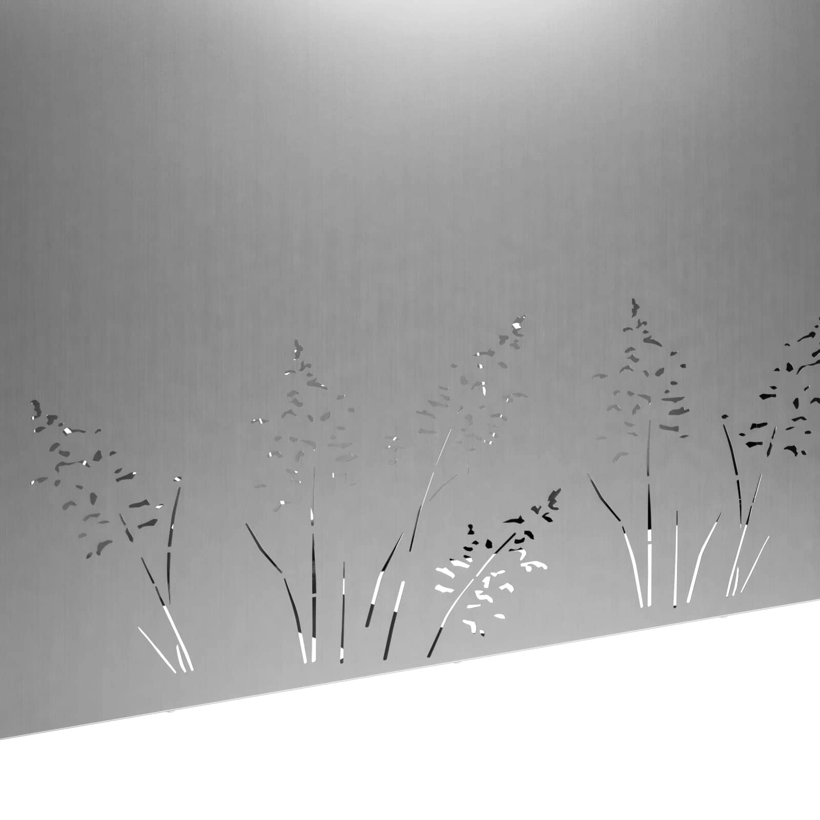 Vaso da giardino Argento 100 x 20 x 49 cm Acciaio zincato