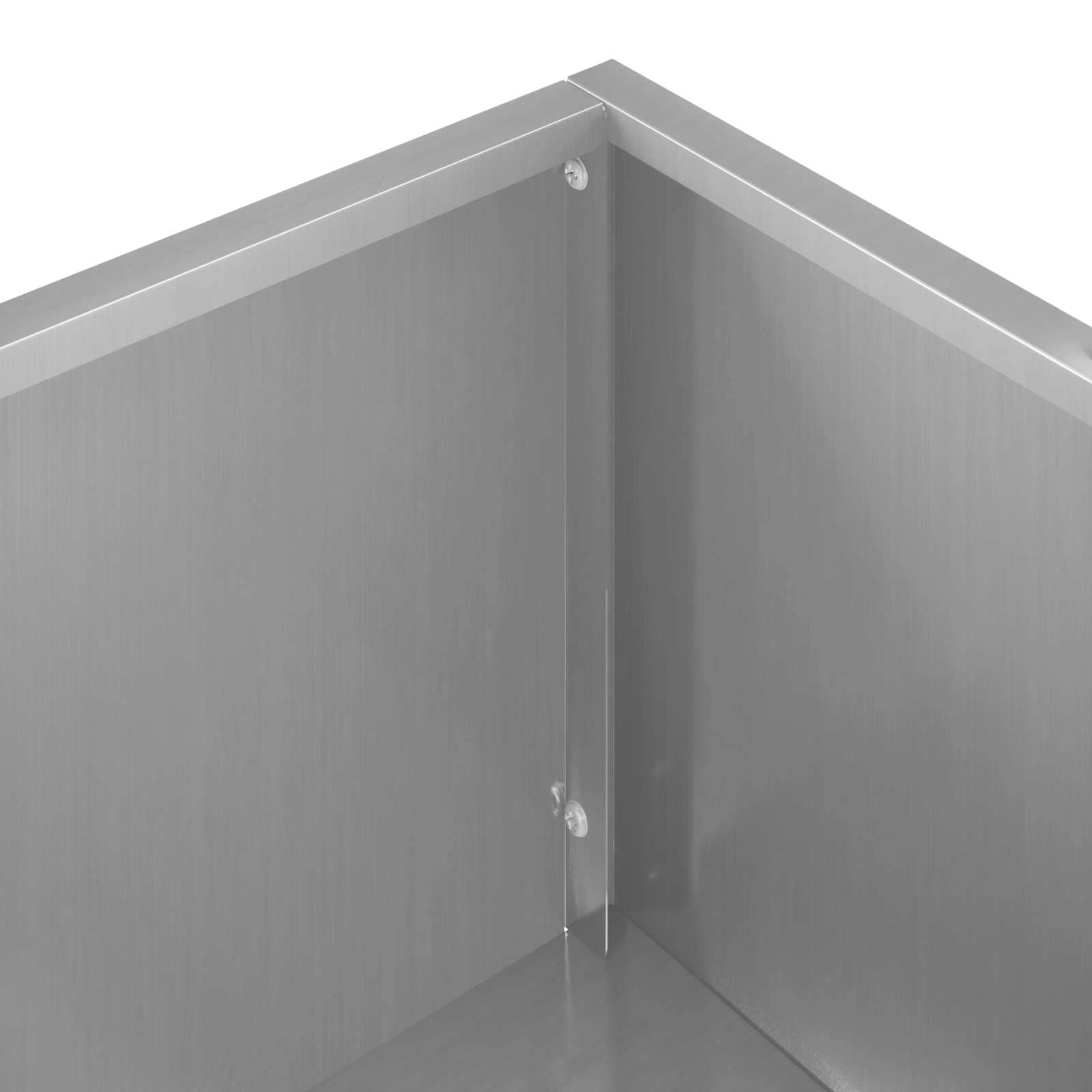 Vaso da giardino 2 pz Argento 100 x 20 x 49 cm Acciaio zincato