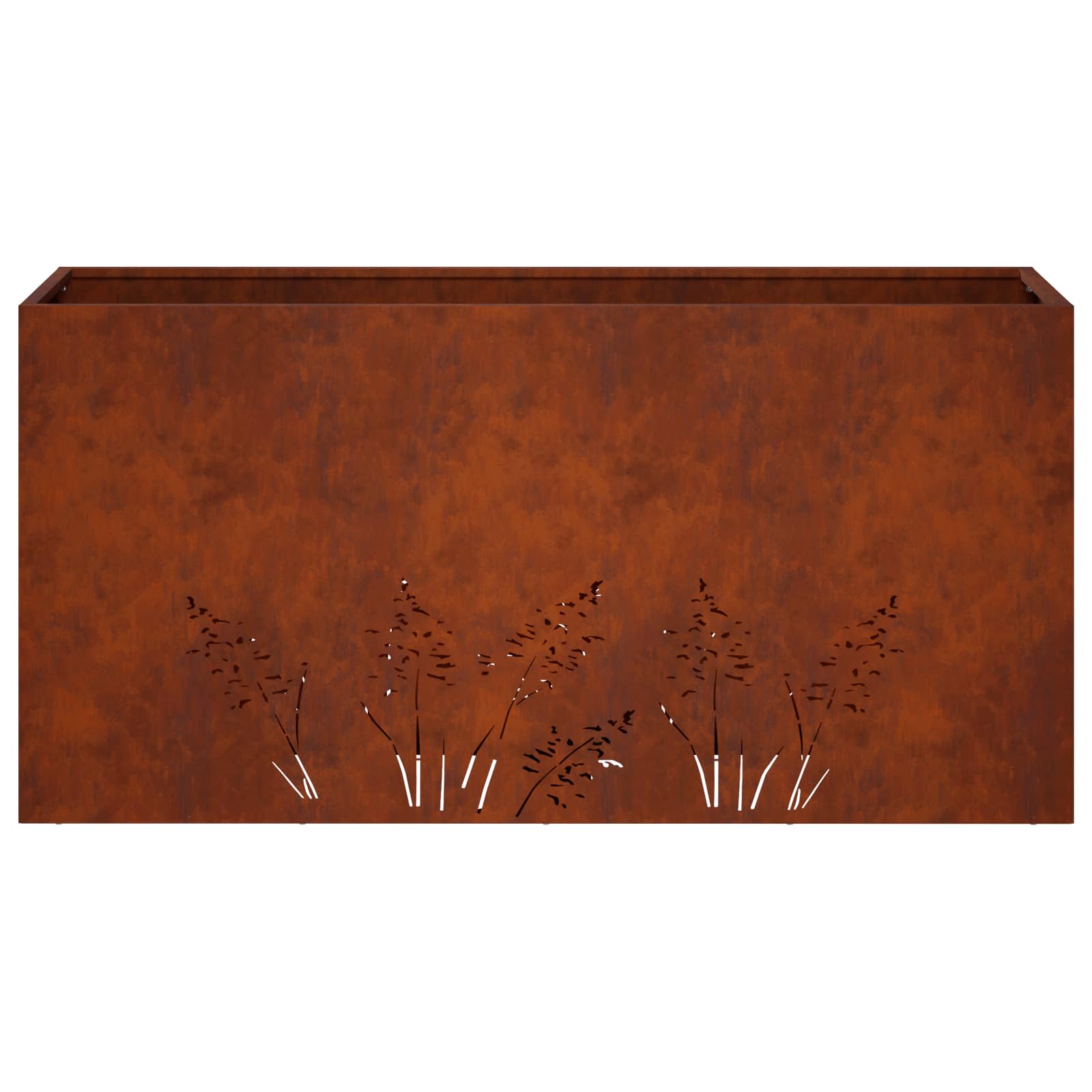 Vaso da giardino Ruggine 100 x 20 x 49 cm Acciaio Corten