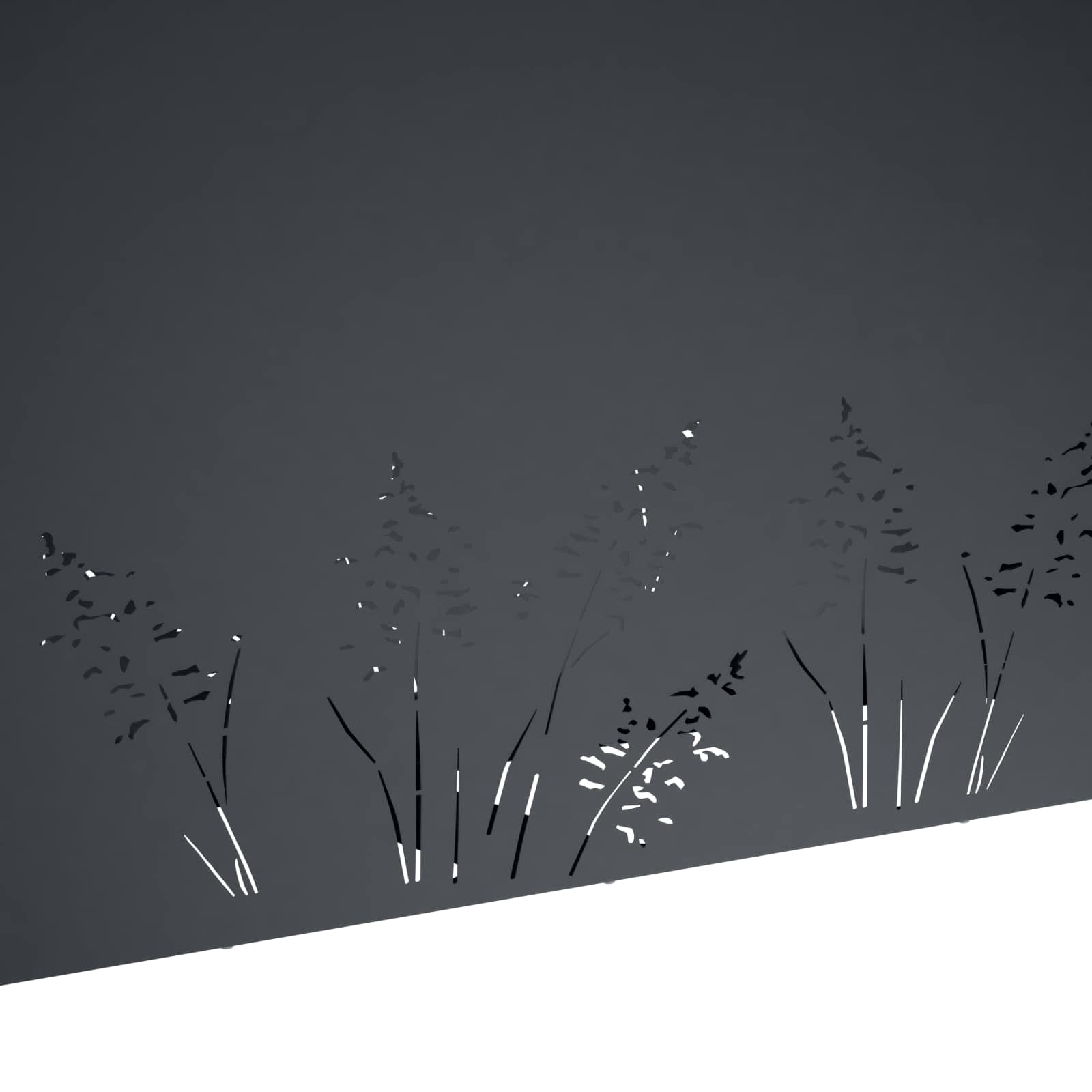 Vaso da giardino Antracite 100 x 30 x 49 cm