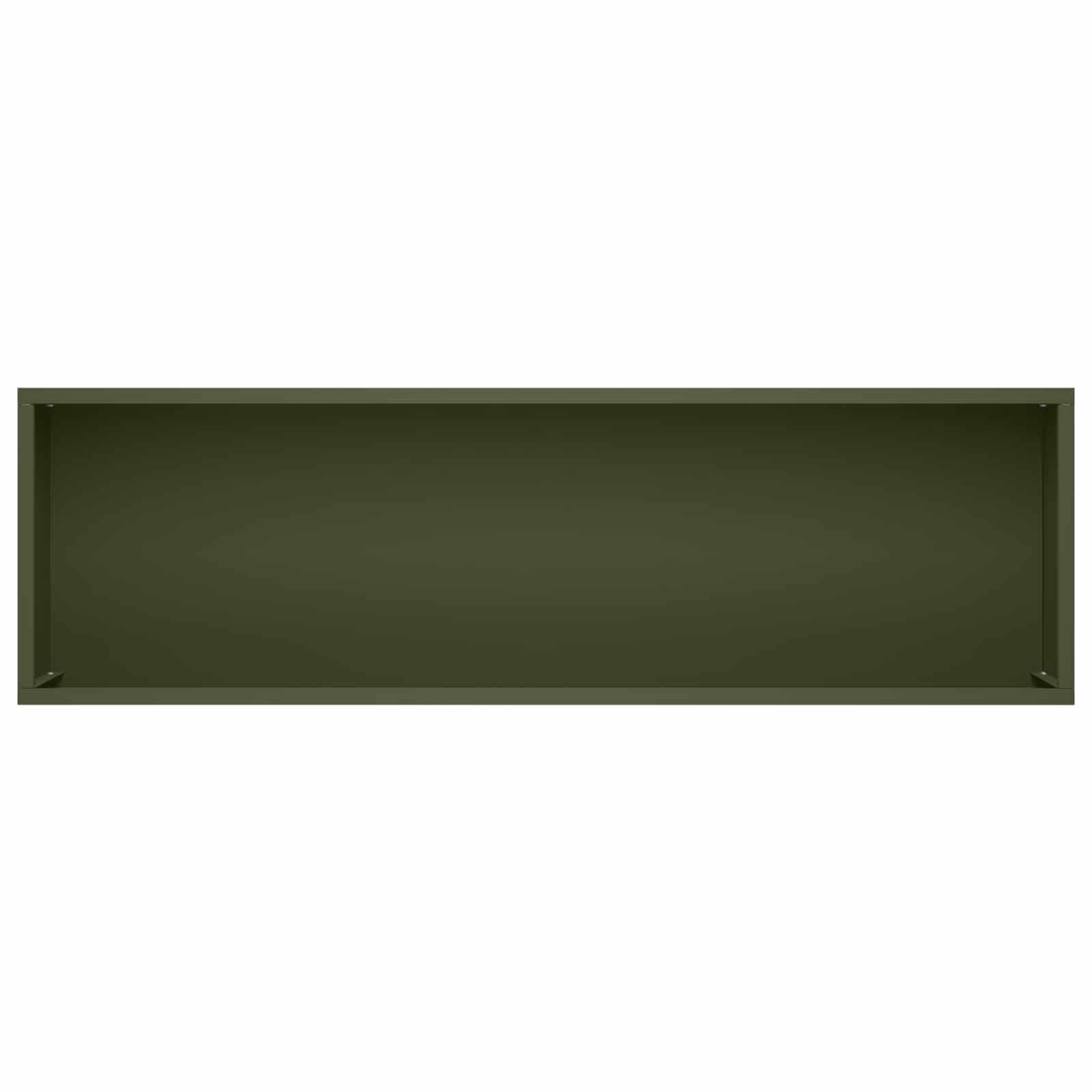 Vaso da giardino 2 pz Verde Oliva 100 x 30 x 49 cm