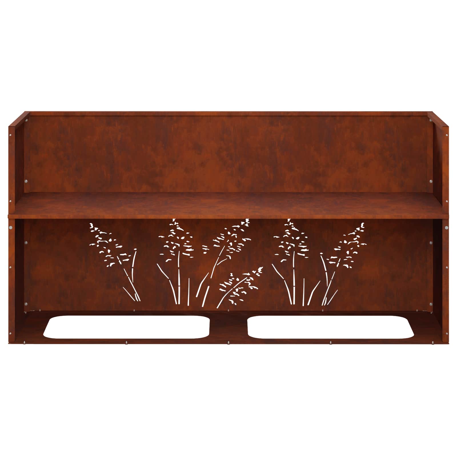 Vaso da giardino Ruggine 100 x 30 x 49 cm Acciaio Corten
