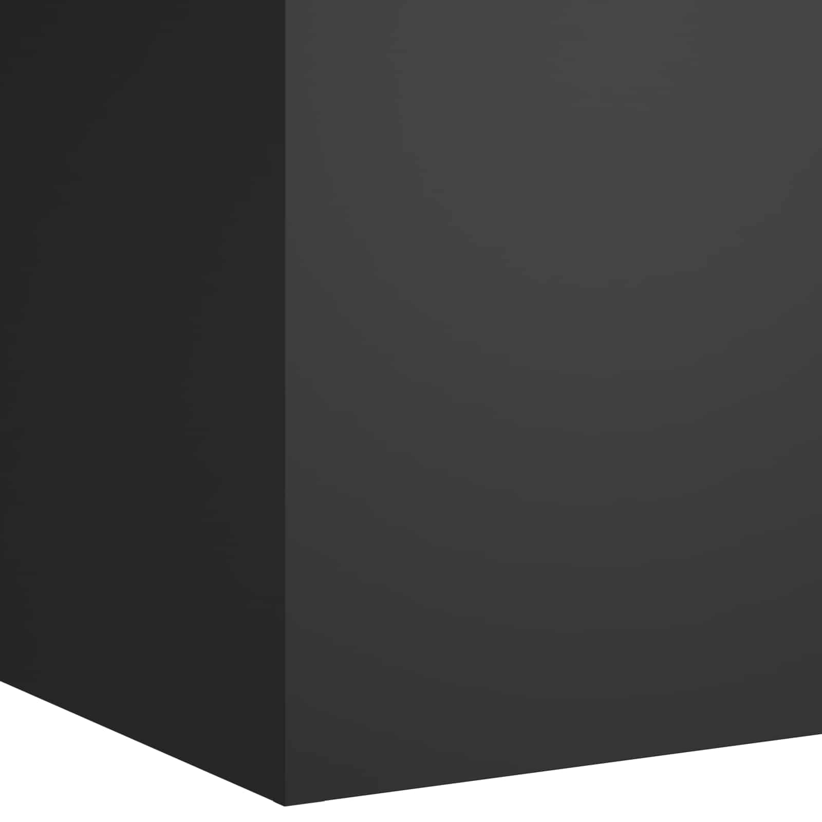 Vaso da giardino Nero 40 x 40 x 60 cm Acciaio laminato a freddo