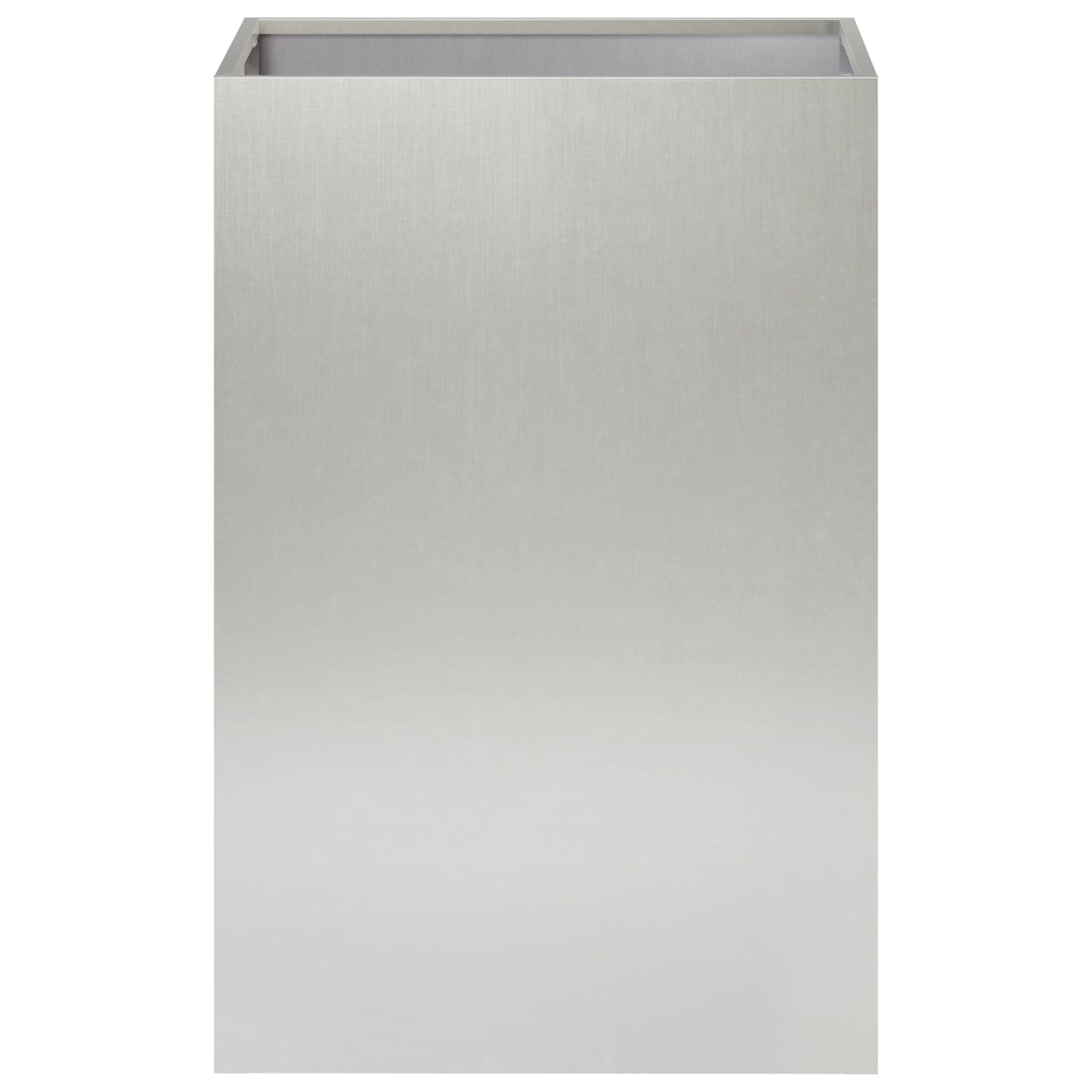 Vaso da giardino Argento 40 x 40 x 60 cm Acciaio Inox
