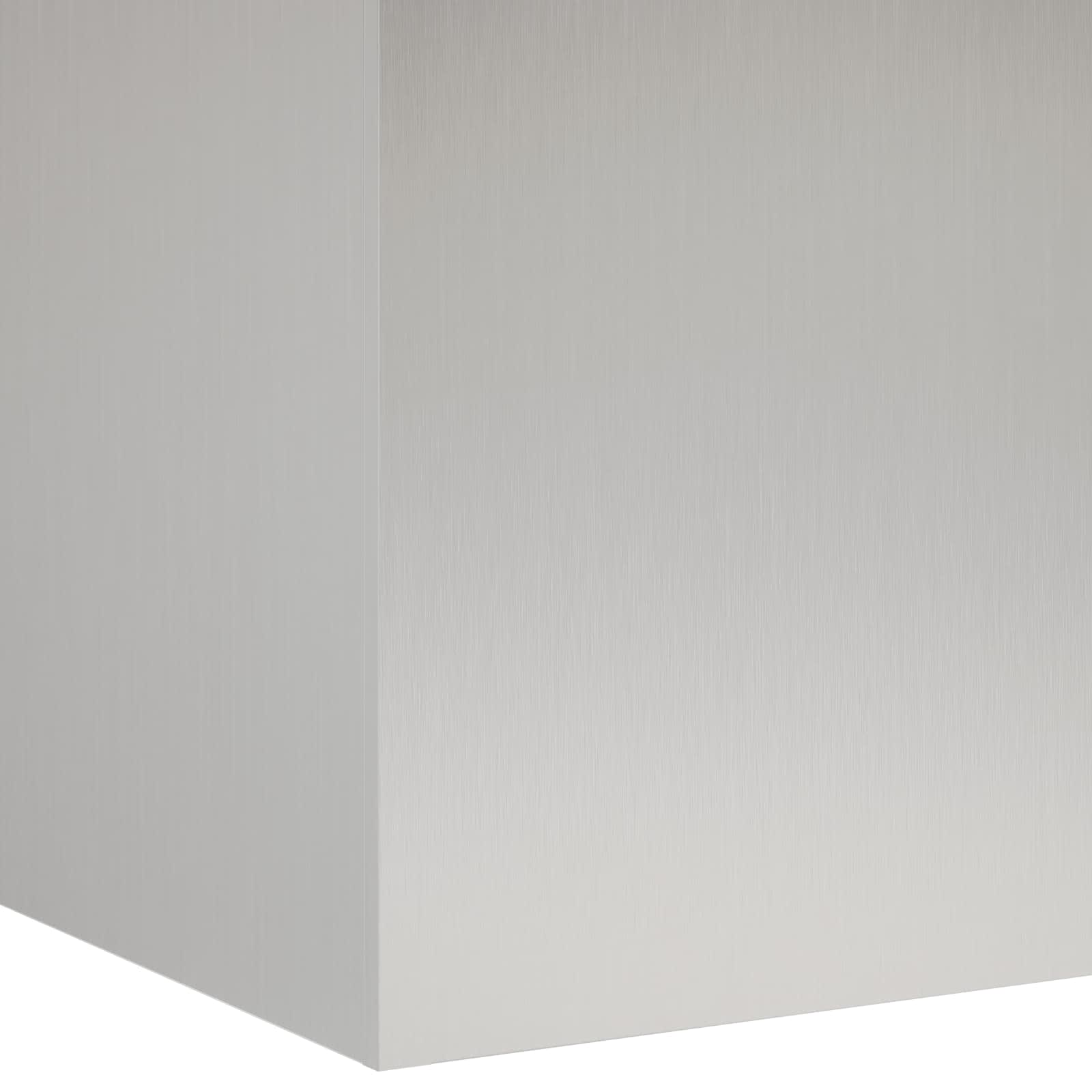 Vaso da giardino Argento 40 x 40 x 60 cm Acciaio Inox