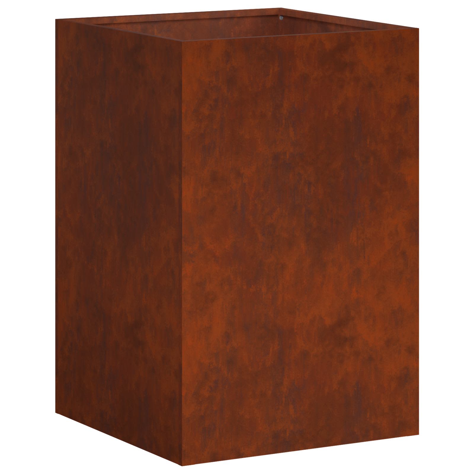 Vaso da giardino Ruggine 40 x 40 x 60 cm Acciaio Corten