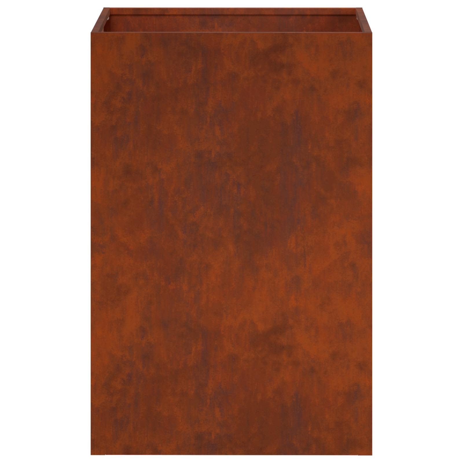 Vaso da giardino Ruggine 40 x 40 x 60 cm Acciaio Corten