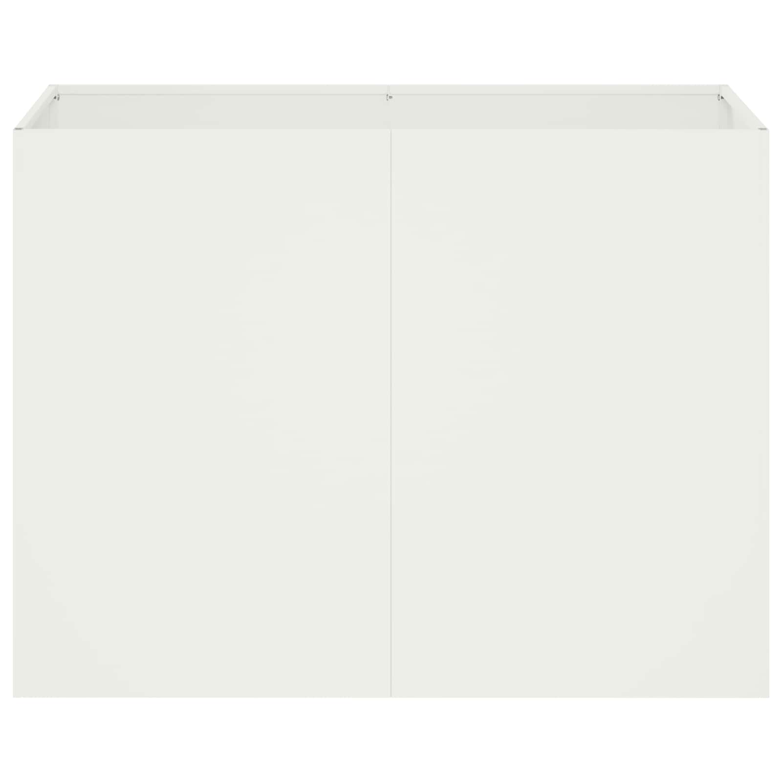 Vaso da giardino Bianco 80 x 40 x 60 cm