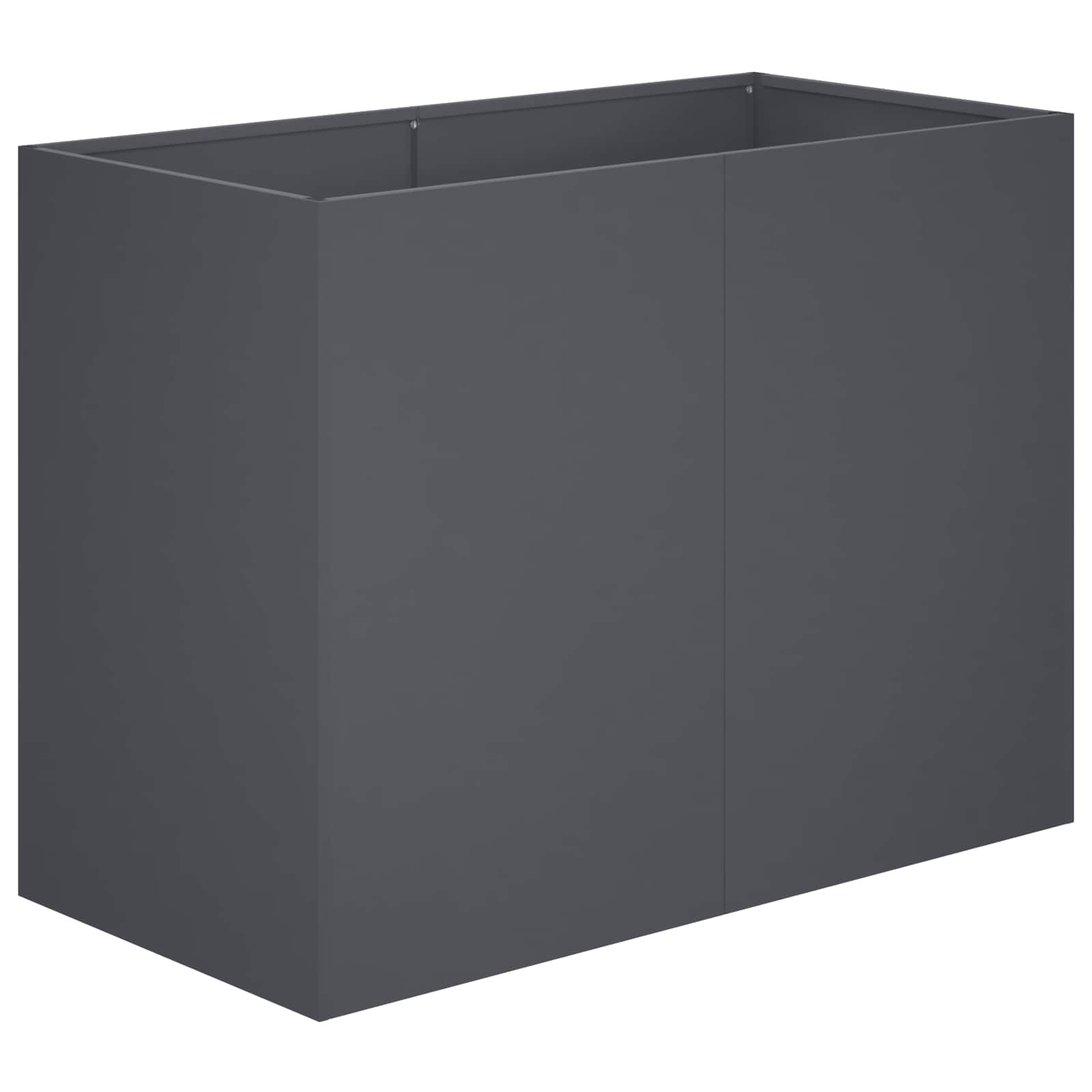 Vaso da giardino Antracite 80 x 40 x 60 cm