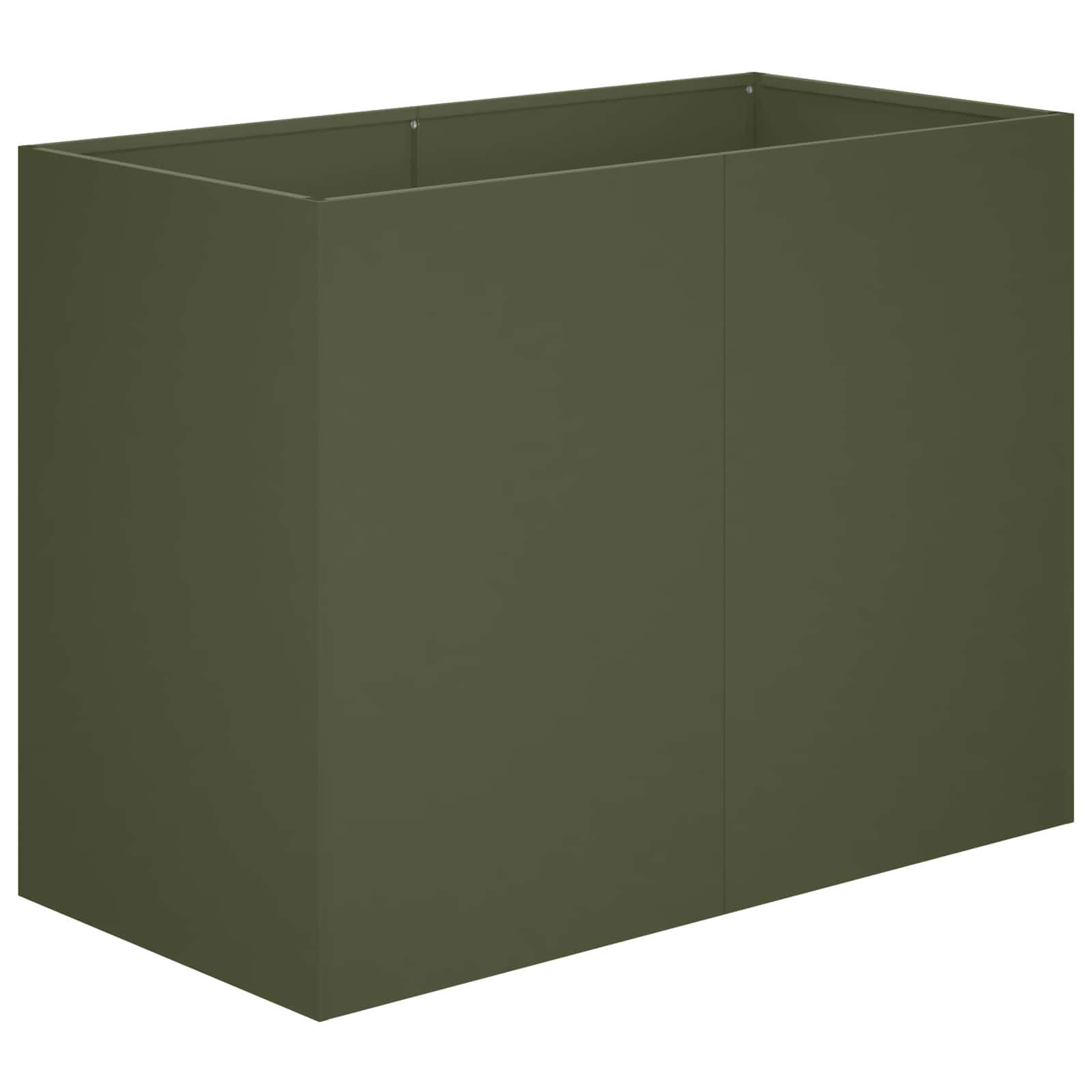 Vaso da giardino Verde Oliva 80 x 40 x 60 cm