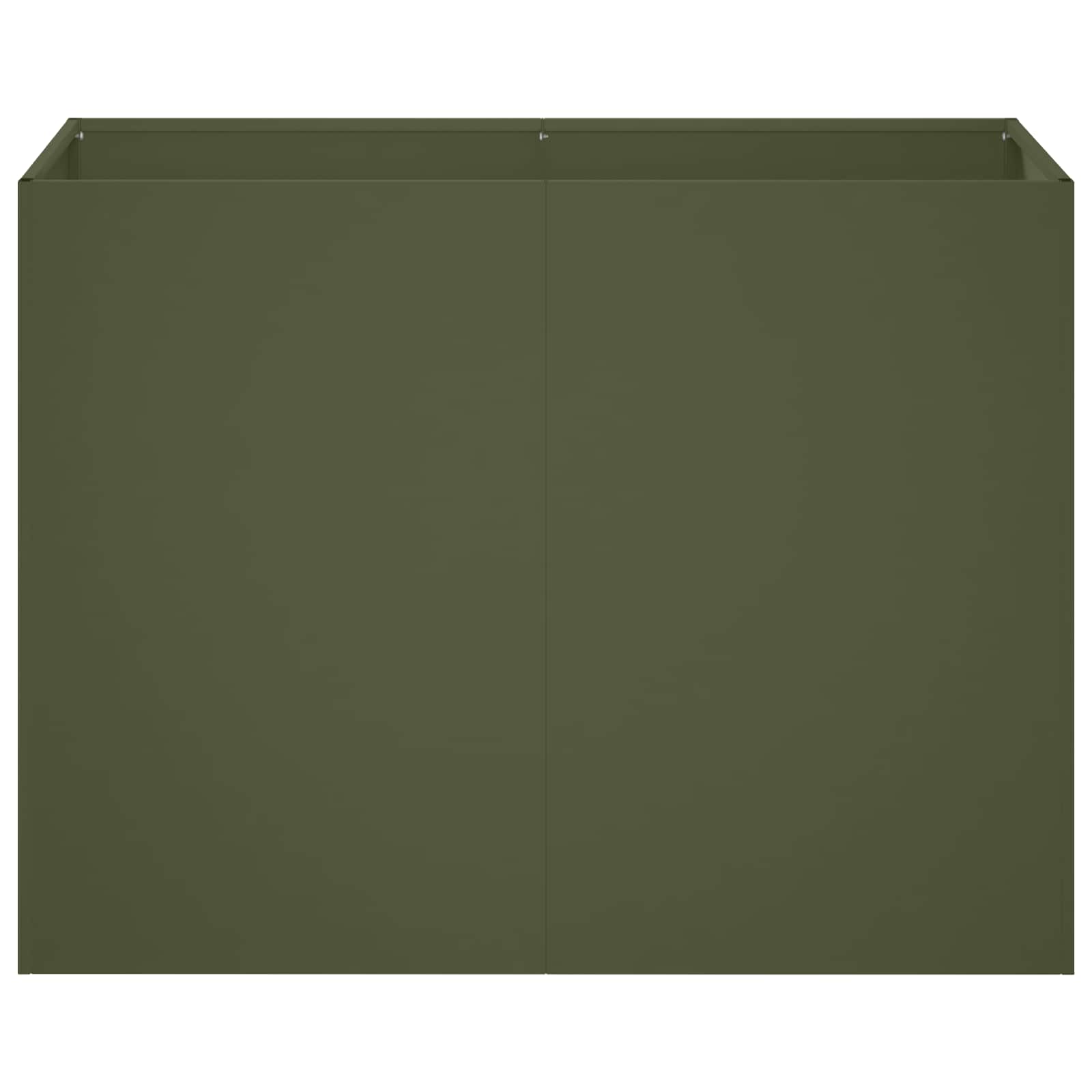 Vaso da giardino Verde Oliva 80 x 40 x 60 cm