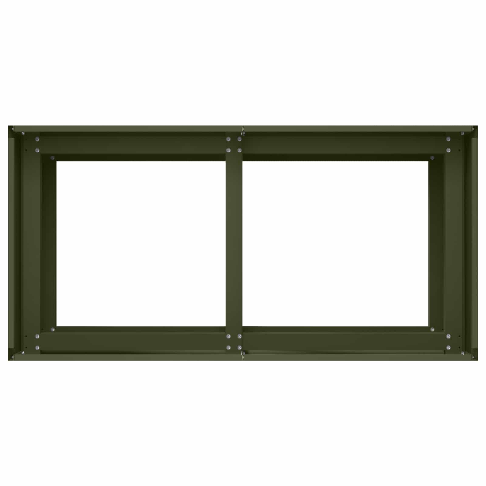 Vaso da giardino Verde Oliva 80 x 40 x 60 cm