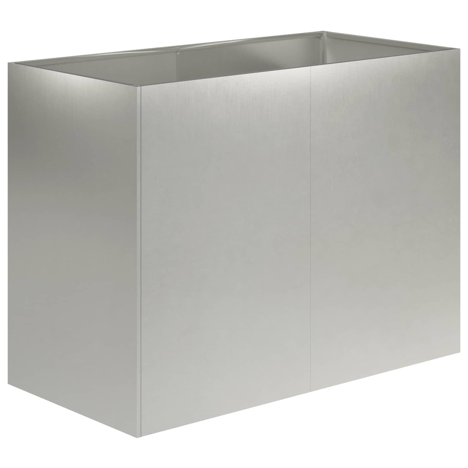 Vaso da giardino Argento 80 x 40 x 60 cm Acciaio Inox